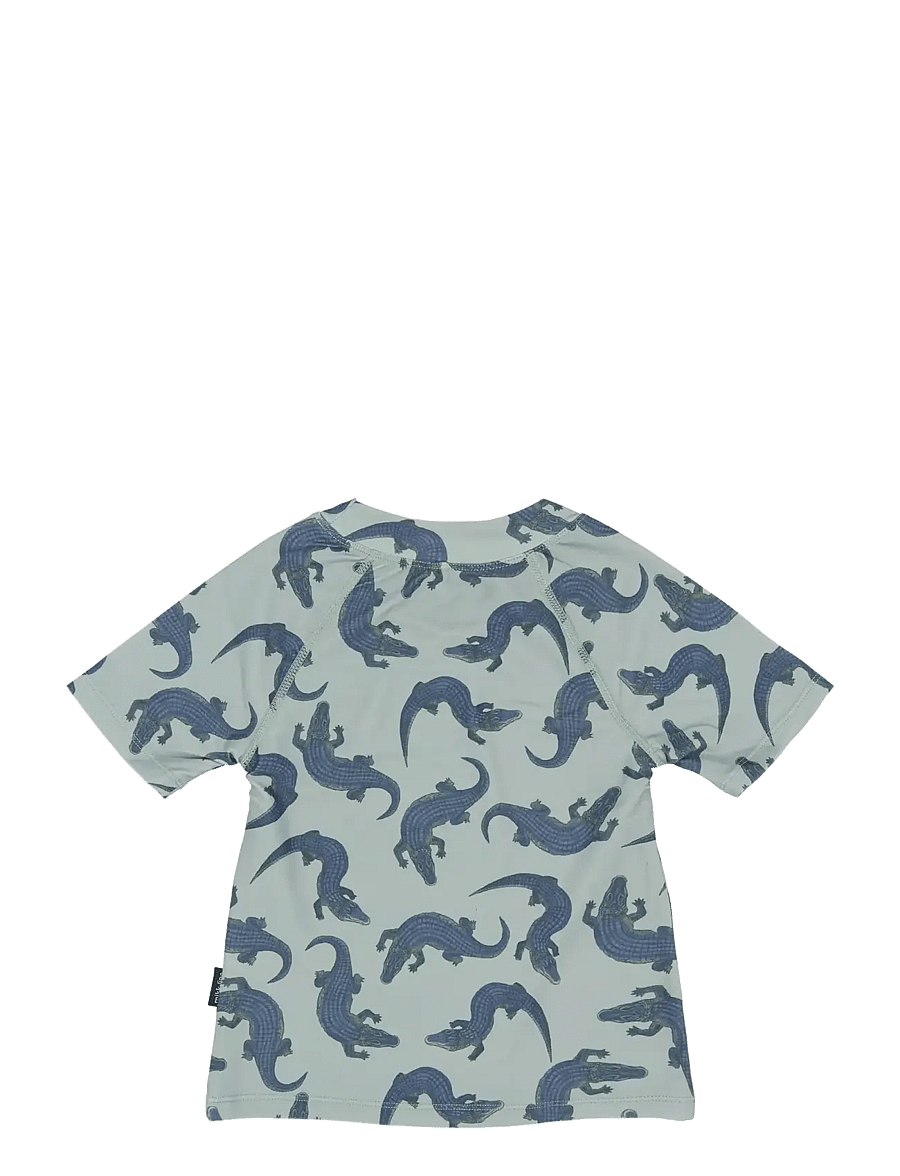 mikk-line - Swim Shirt UV Aop, GRS - bade-oberteile - croco aop - 1
