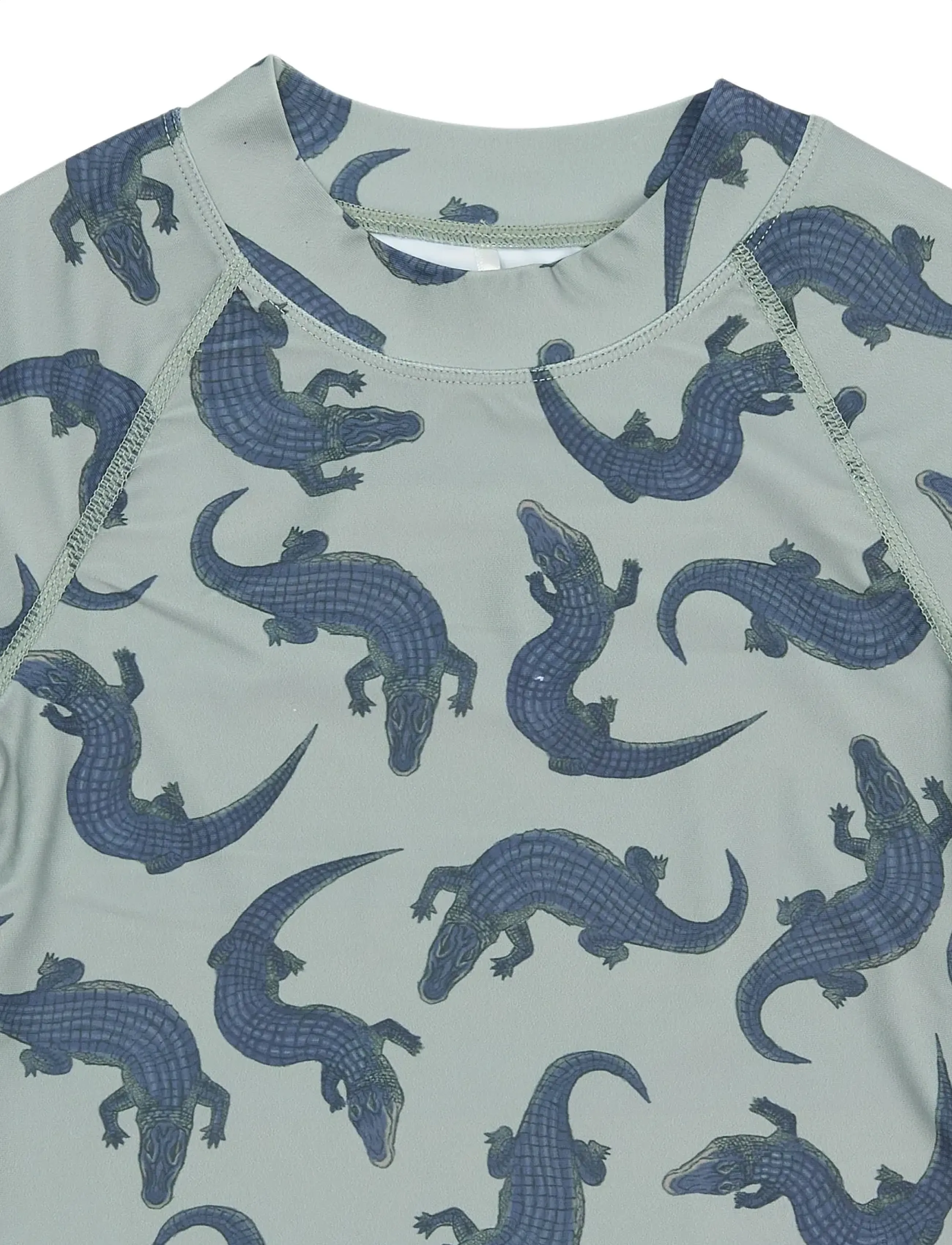 mikk-line - Swim Shirt UV Aop, GRS - swim tops - croco aop - 2