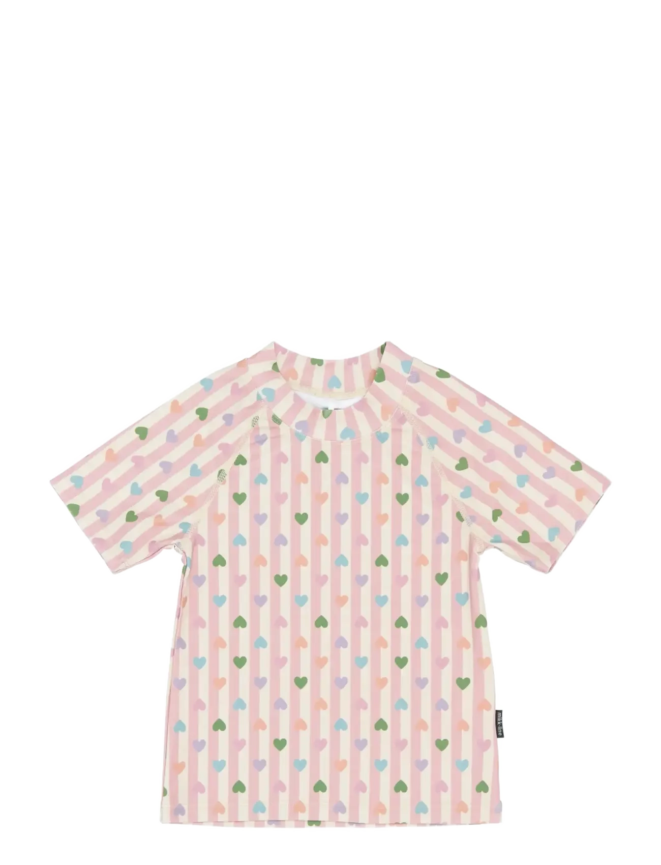 mikk-line Swim Shirt UV Aop, GRS - Badetøj - HEART AOP / pink/rose