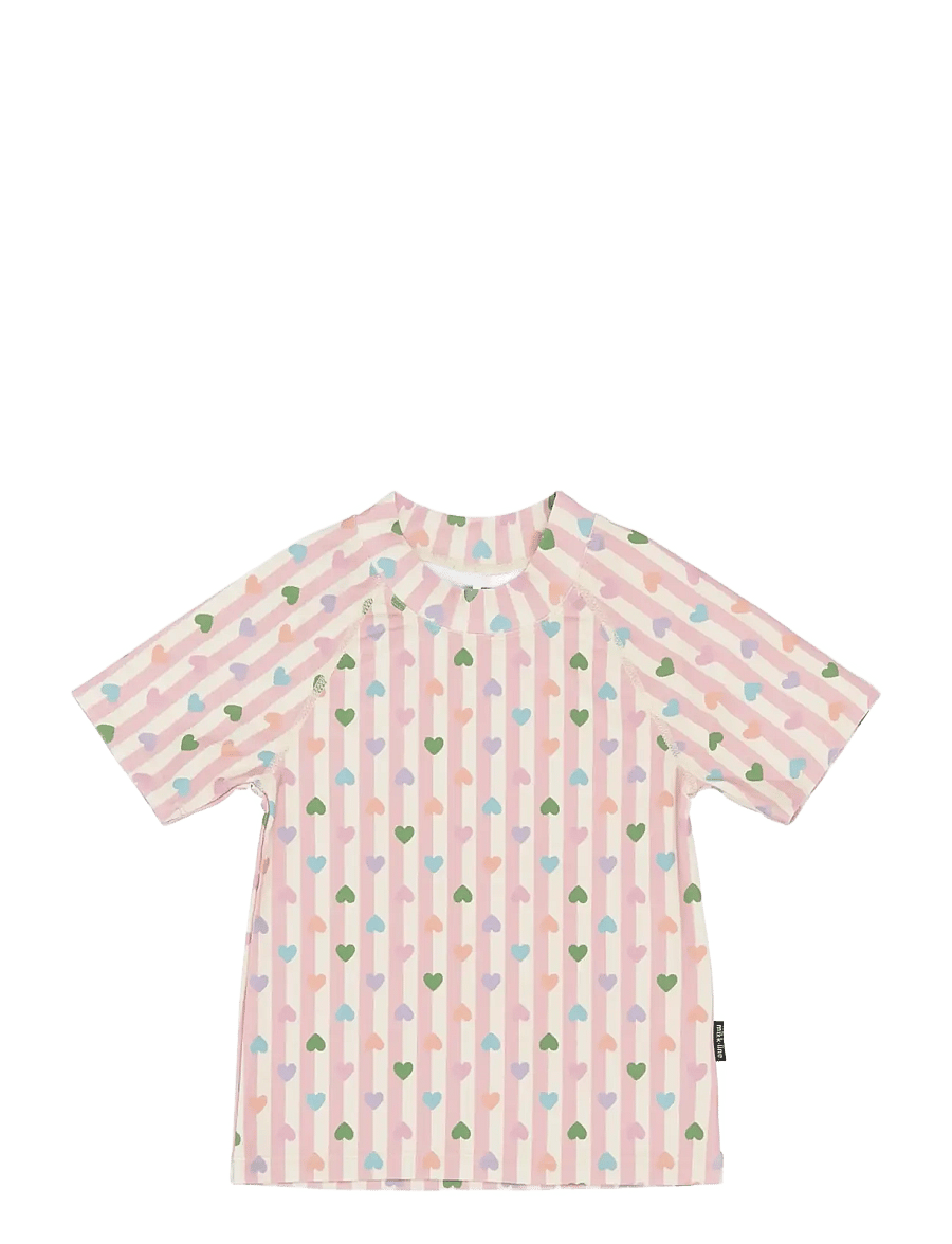 mikk-line - Swim Shirt UV Aop, GRS - bade-oberteile - heart aop - 0