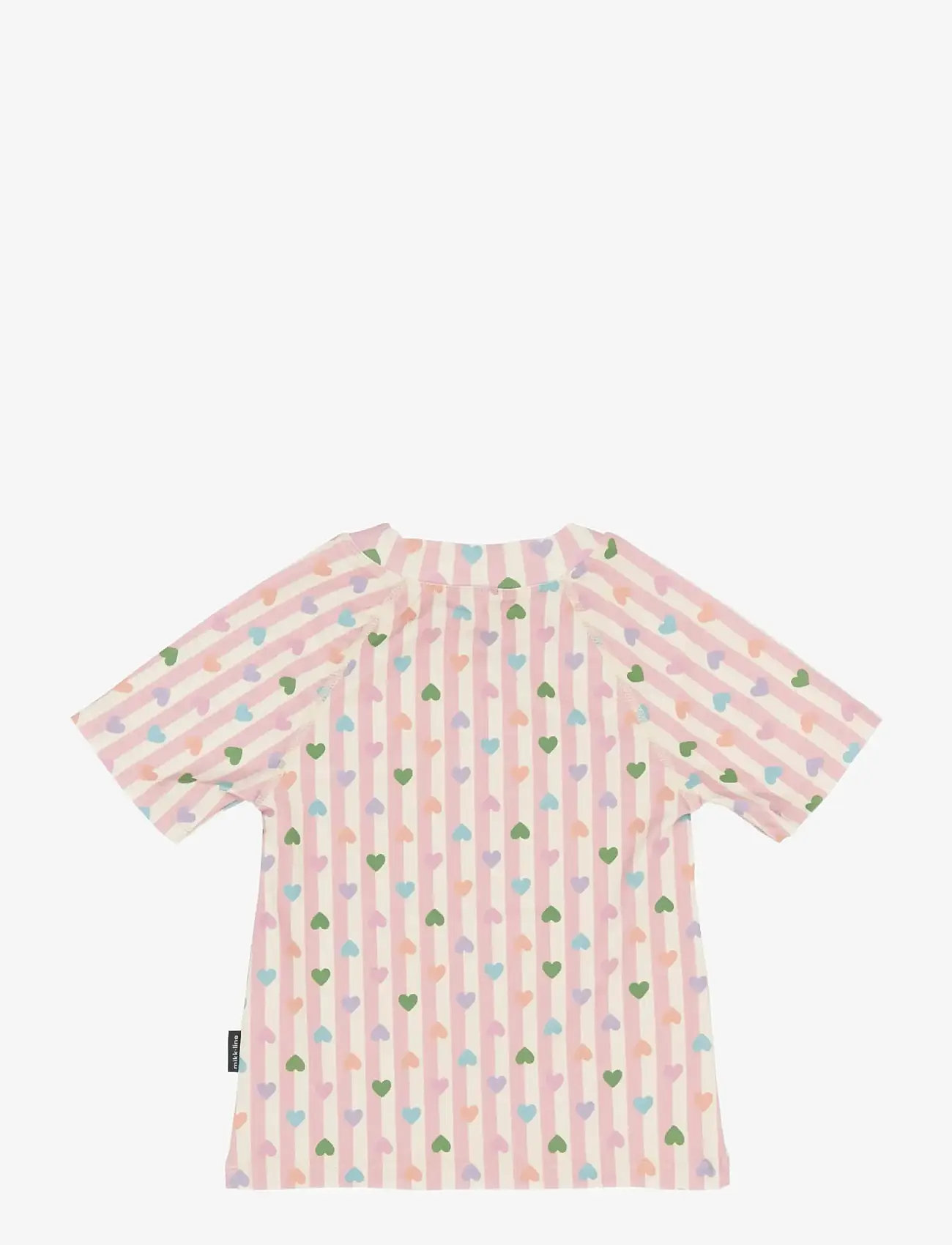 mikk-line - Swim Shirt UV Aop, GRS - badeoverdele - heart aop - 1