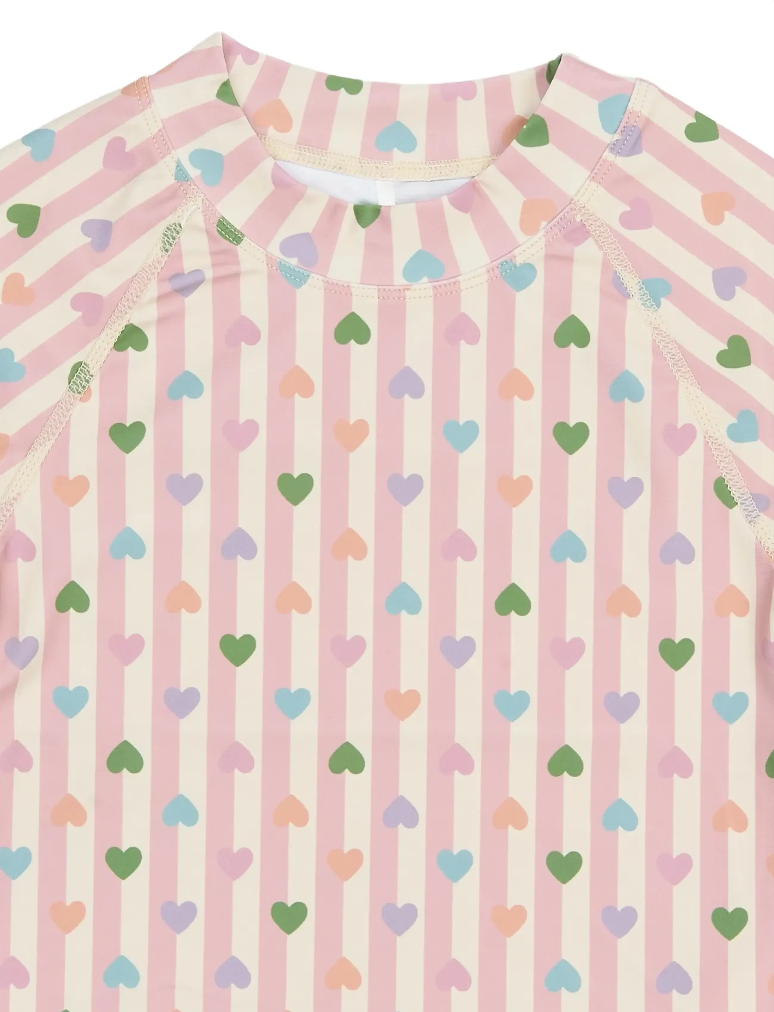 mikk-line - Swim Shirt UV Aop, GRS - uimatopit - heart aop - 2