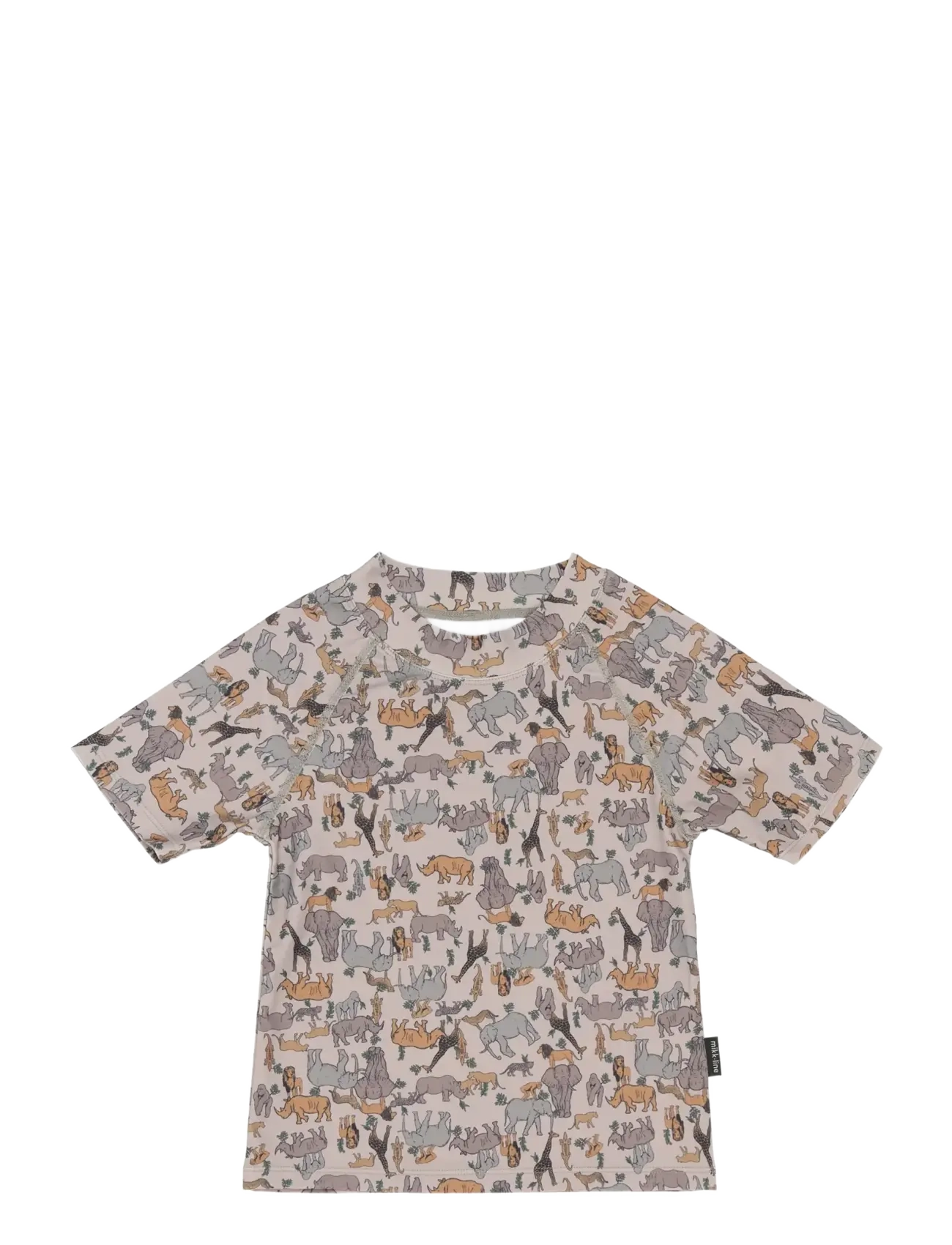 mikk-line Swim Shirt UV Aop, GRS - Badetøj - ZOO AOP / cream