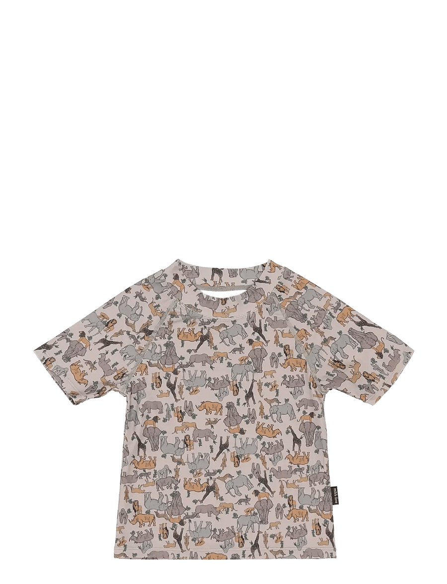 mikk-line - Swim Shirt UV Aop, GRS - bade-oberteile - zoo aop - 0