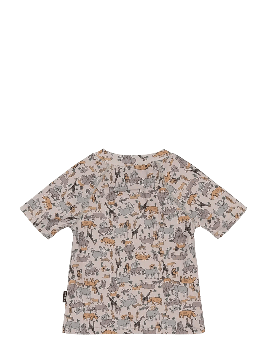 mikk-line - Swim Shirt UV Aop, GRS - bade-oberteile - zoo aop - 1