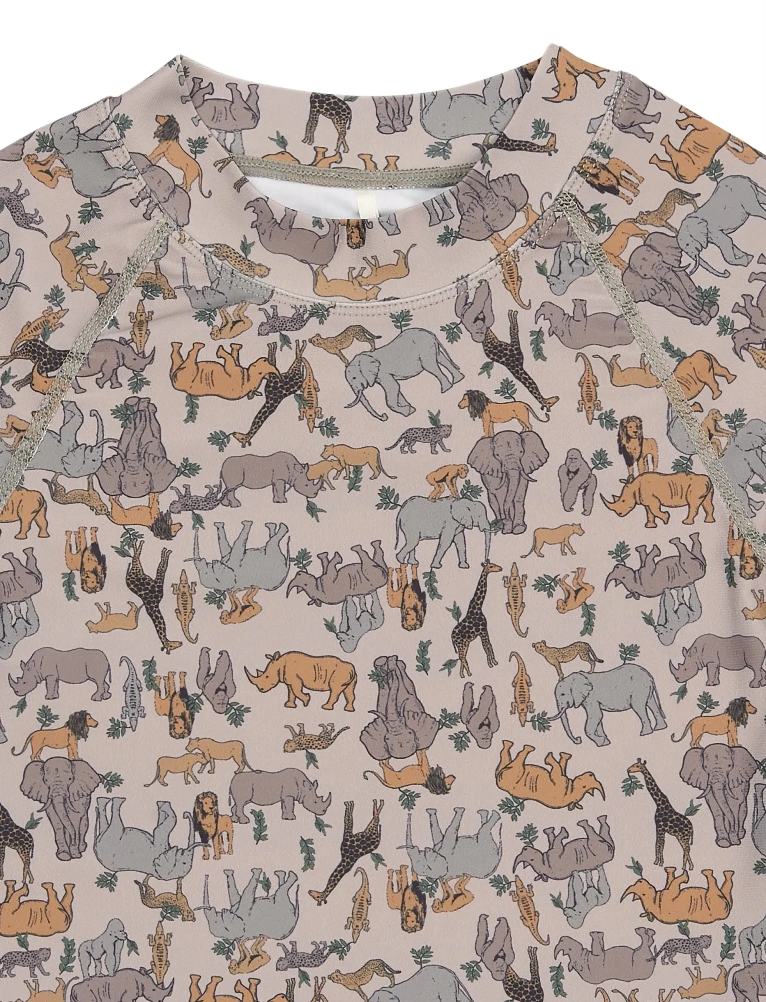 mikk-line - Swim Shirt UV Aop, GRS - badtoppar - zoo aop - 2