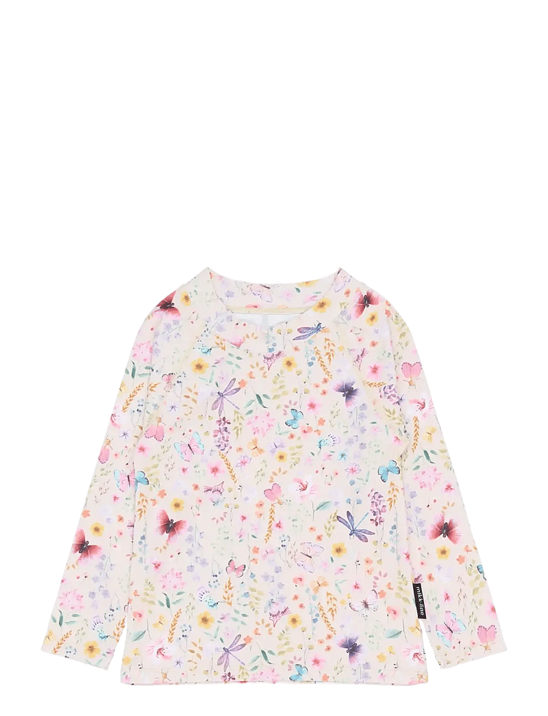 mikk-line - Swim Shirt UV Aop, GRS - badeoverdele - butterfly aop - 2