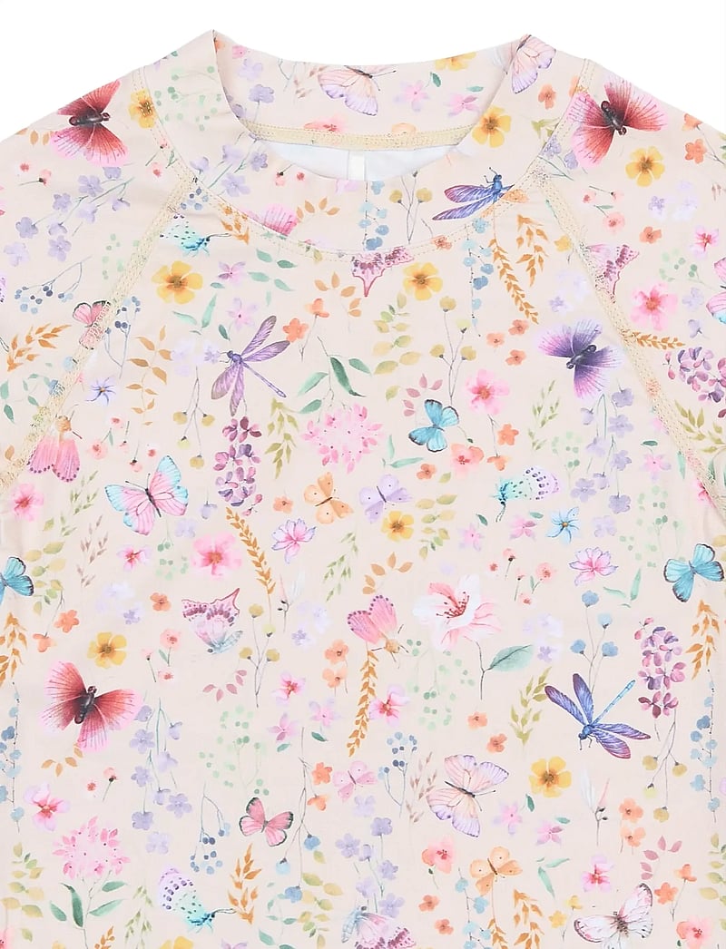 mikk-line - Swim Shirt UV Aop, GRS - badeoverdele - butterfly aop - 3