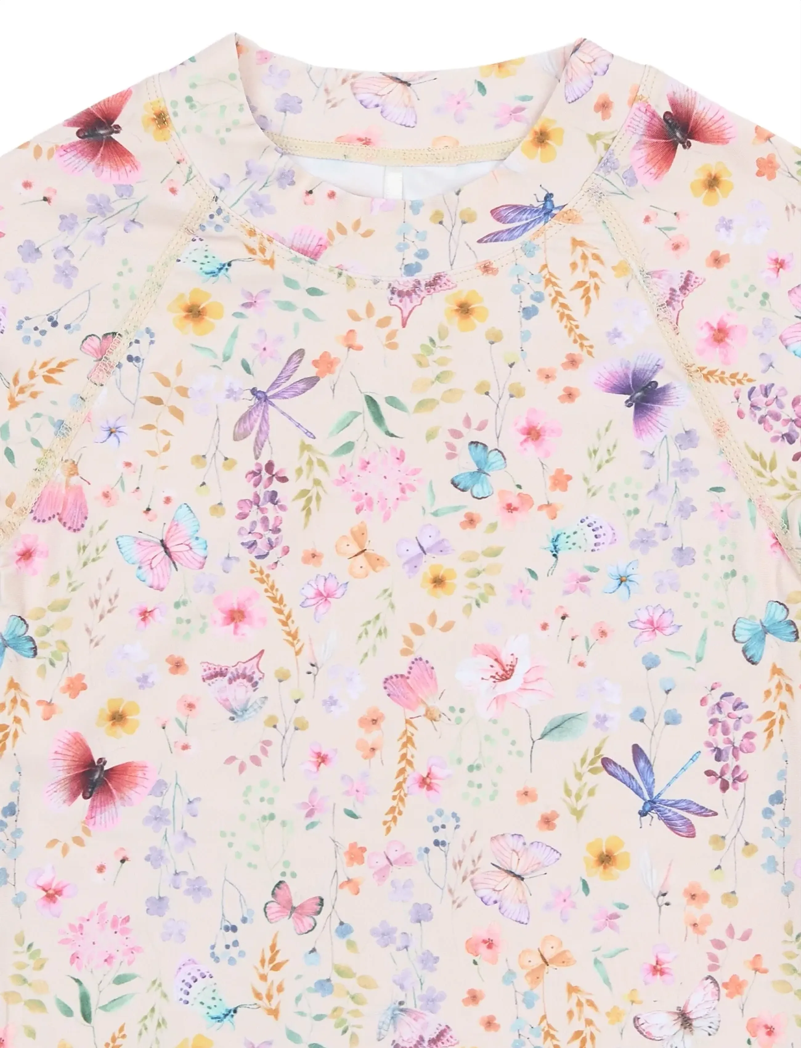 mikk-line - Swim Shirt UV Aop, GRS - badtoppar - butterfly aop - 3
