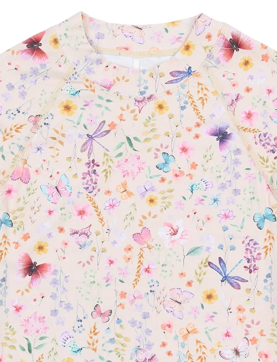 mikk-line - Swim Shirt UV Aop, GRS - badtoppar - butterfly aop - 3
