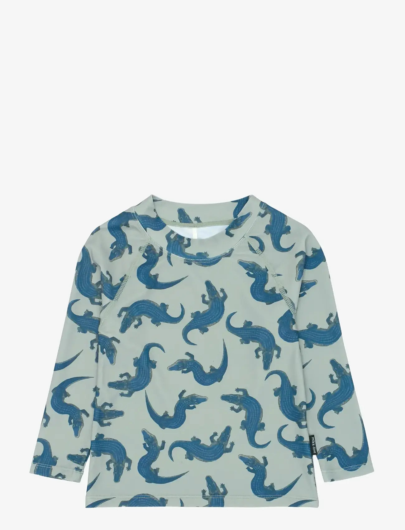 mikk-line - Swim Shirt UV Aop, GRS - badeoverdele - croco aop - 1