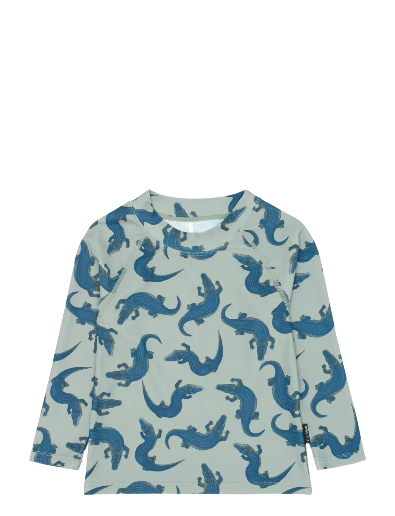 mikk-line Swim Shirt UV Aop, GRS - Swimwear - CROCO AOP / blue