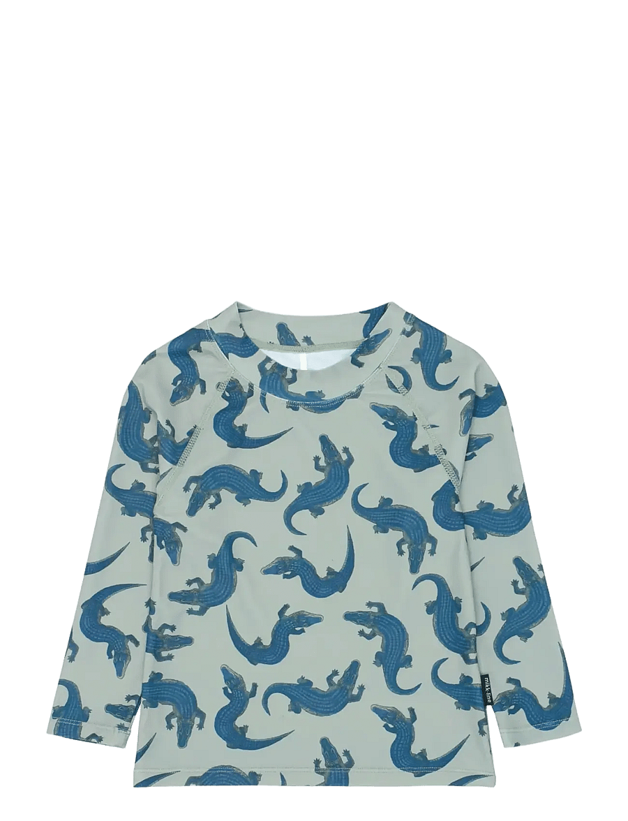 mikk-line - Swim Shirt UV Aop, GRS - badtoppar - croco aop - 1