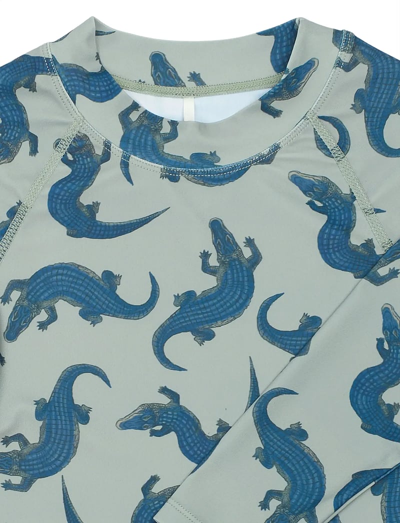 mikk-line - Swim Shirt UV Aop, GRS - badeoverdele - croco aop - 4