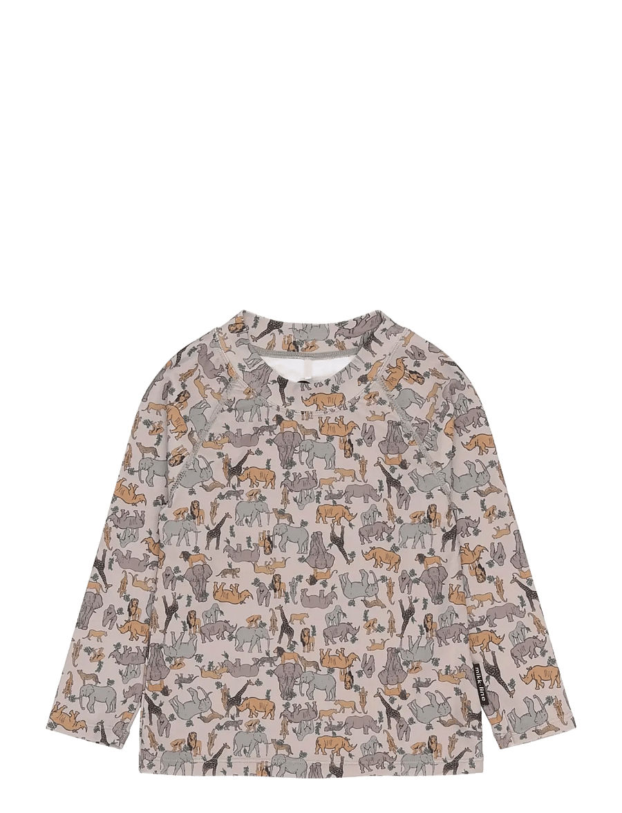 mikk-line - Swim Shirt UV Aop, GRS - bade-oberteile - zoo aop - 1