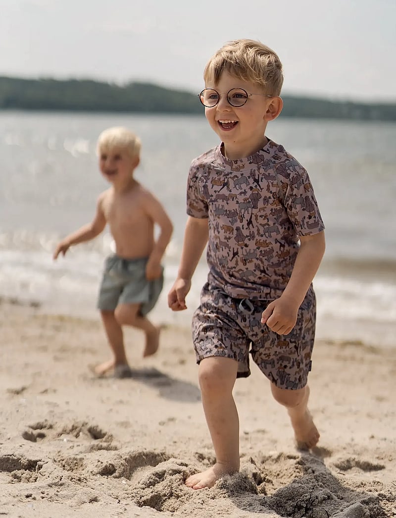 mikk-line - Swim Shirt UV Aop, GRS - badeoverdele - zoo aop - 0