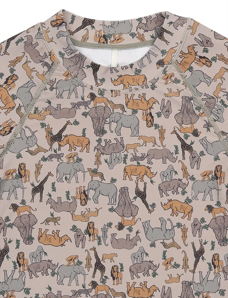 mikk-line - Swim Shirt UV Aop, GRS - badeoverdele - zoo aop - 3