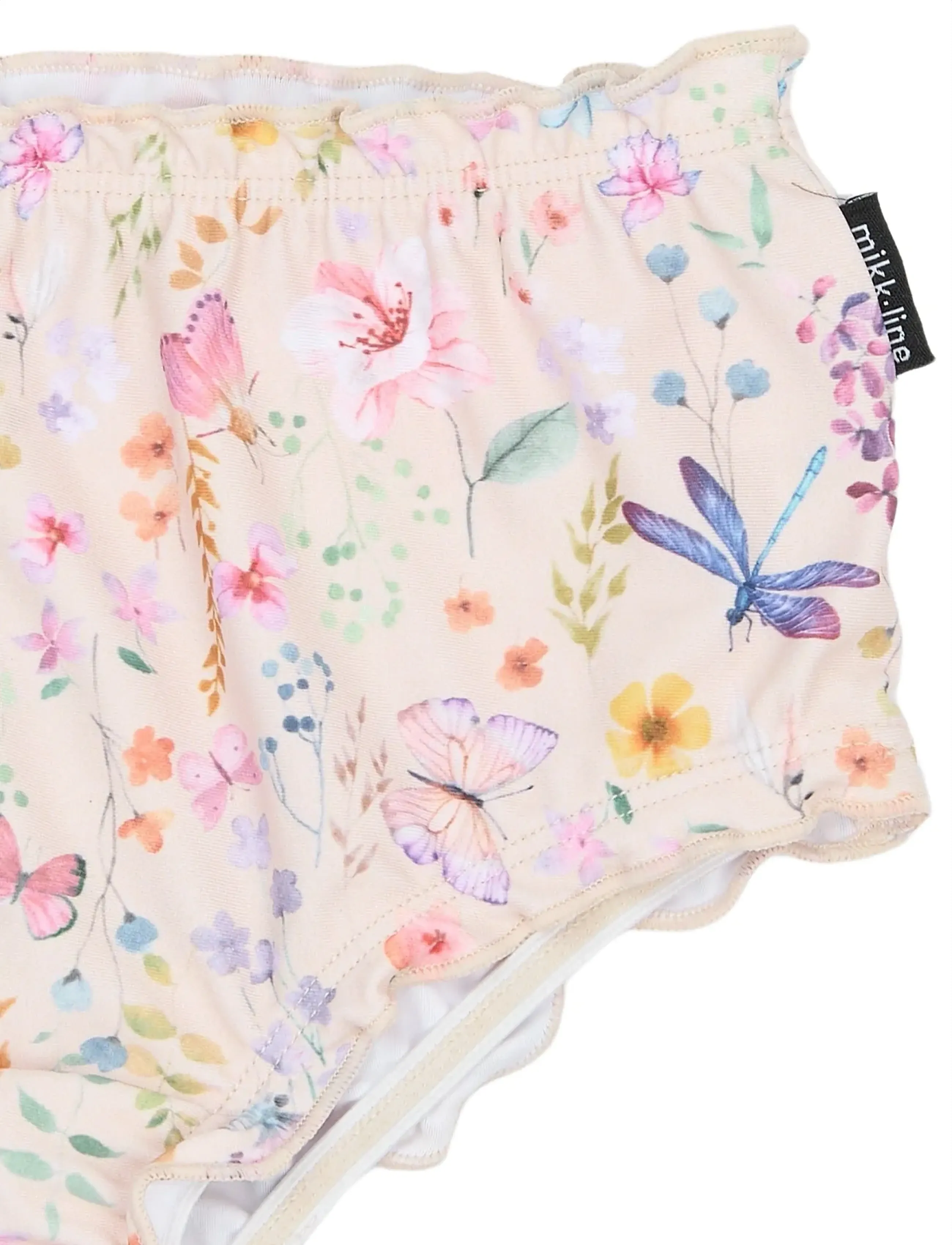 mikk-line - Swim Pant UV frill AOP, GRS - uv-kläder - butterfly aop - 2