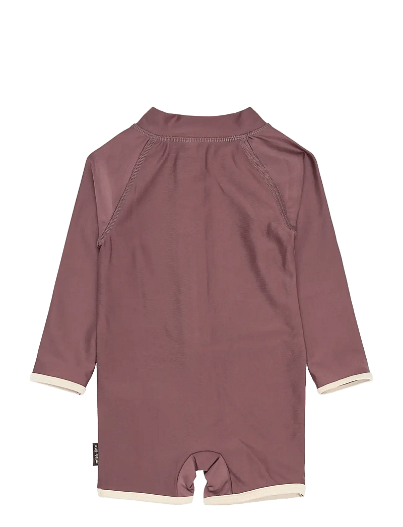 mikk-line - Swim Suit LS UV Basic, GRS - uv-tøj - twilight mauve - 1