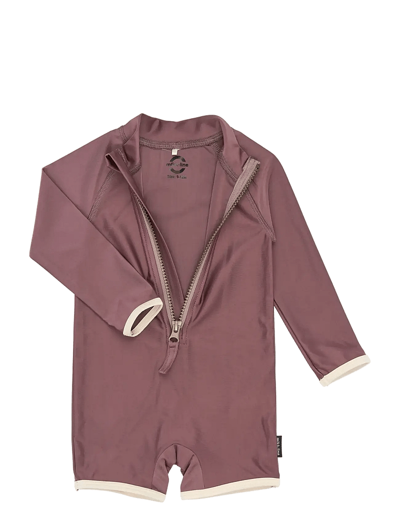 mikk-line - Swim Suit LS UV Basic, GRS - uv-tøj - twilight mauve - 2