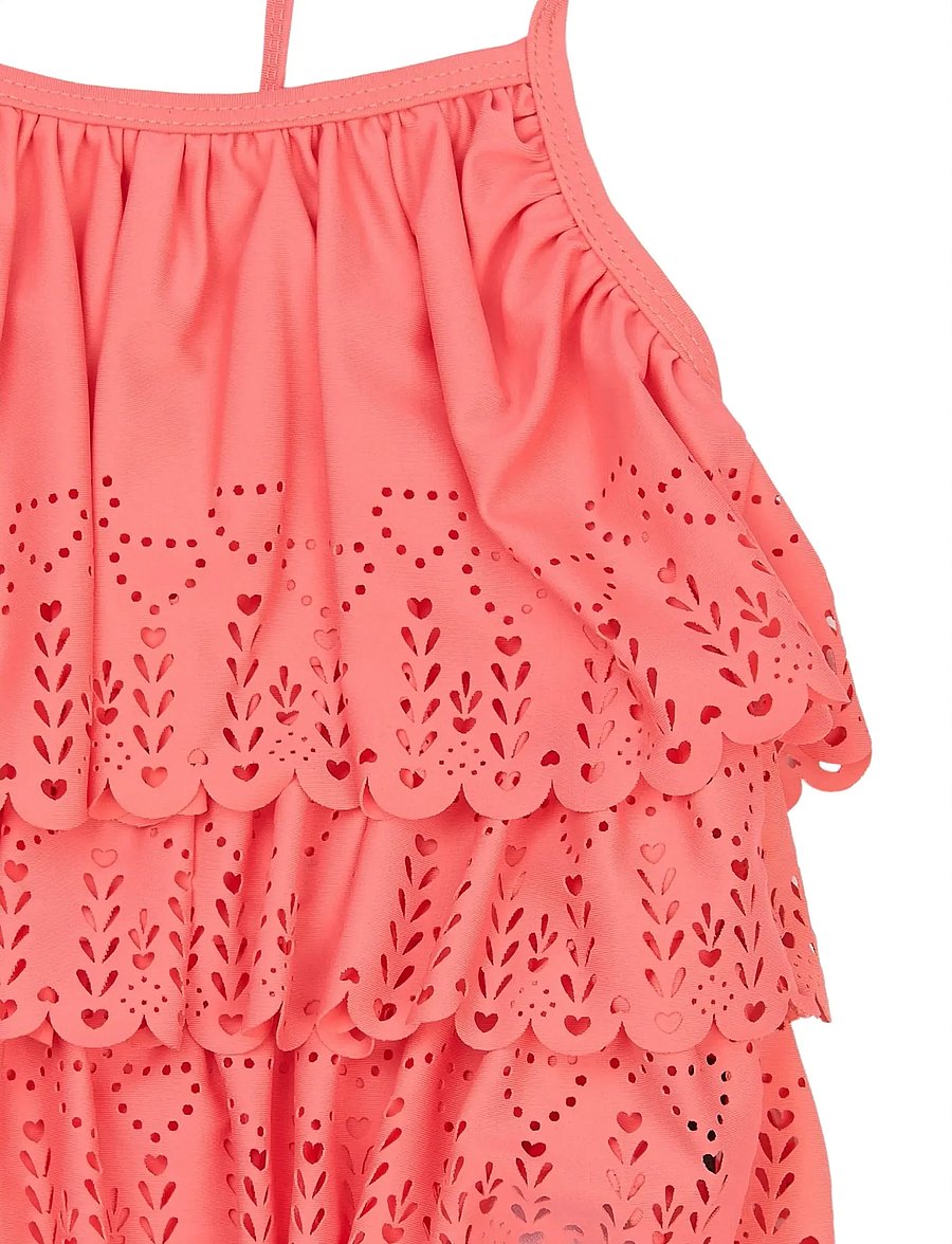mikk-line - Swim Suit UV Frill - uv-bekleidung - sugar coral - 5