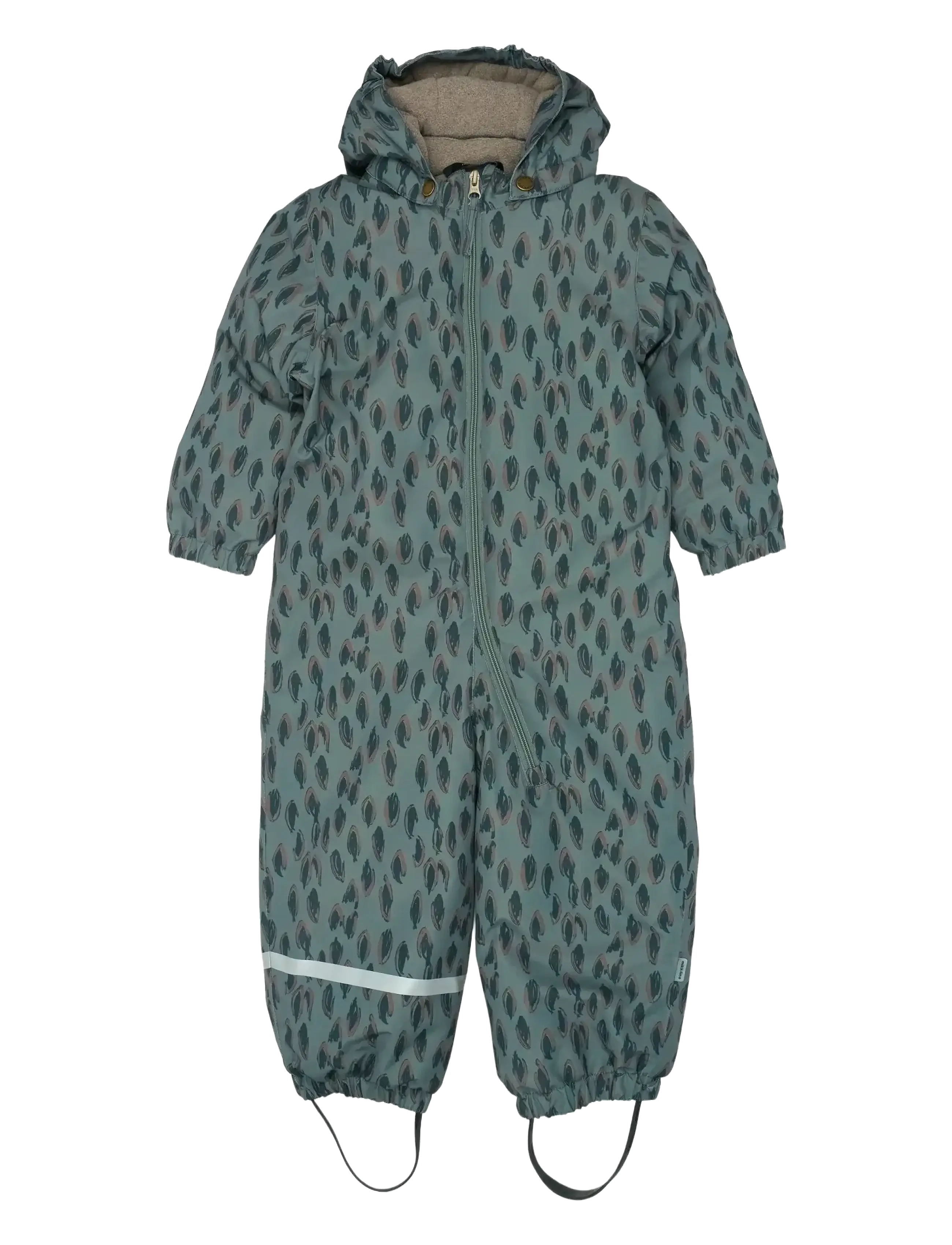 mikk-line Snow Suit Aop, 104, Green, Overalls > Overalls Og Sæt Til Sne-Ski, Børn