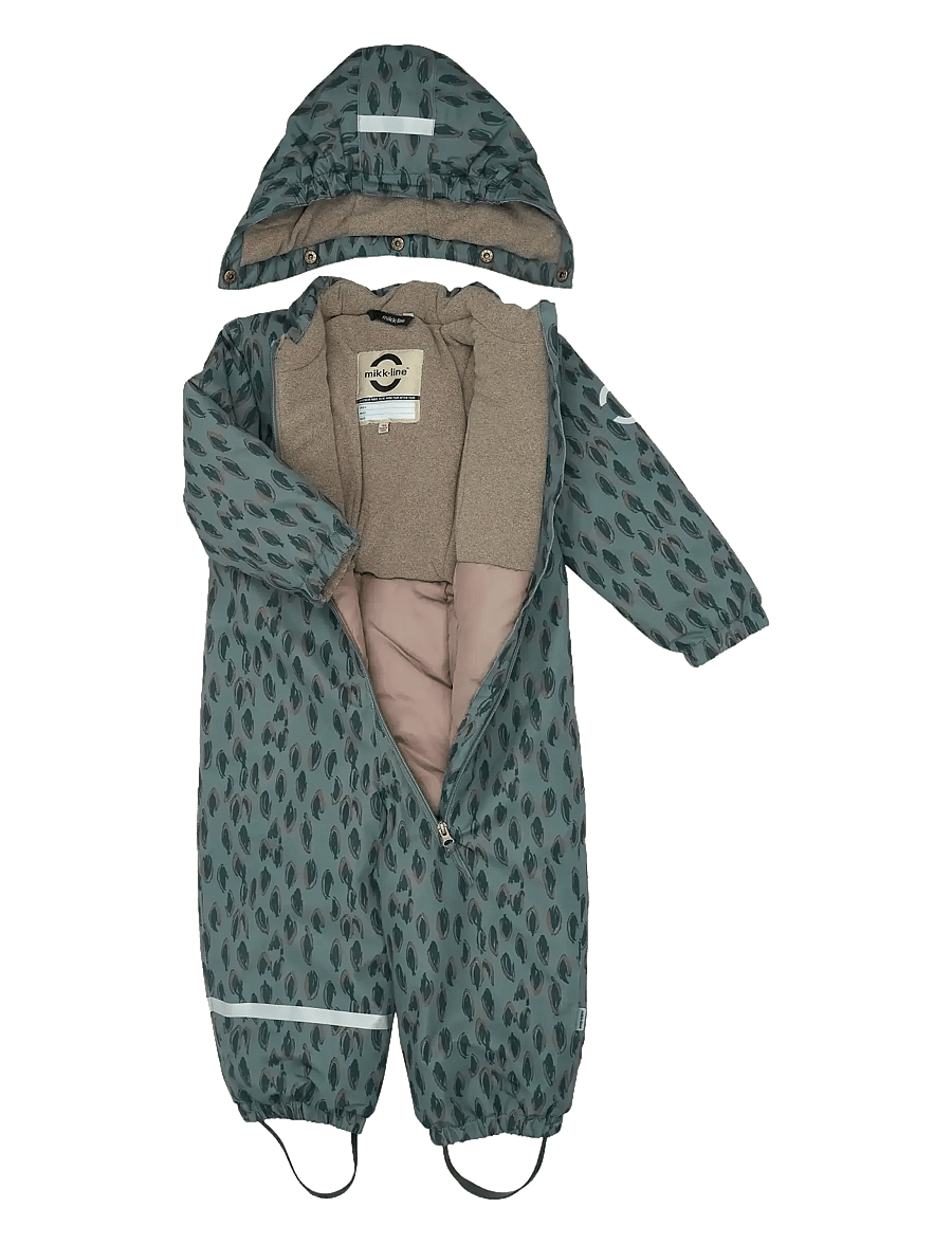 mikk-line - Snow Suit AOP - talvekombed - balsam green - 2