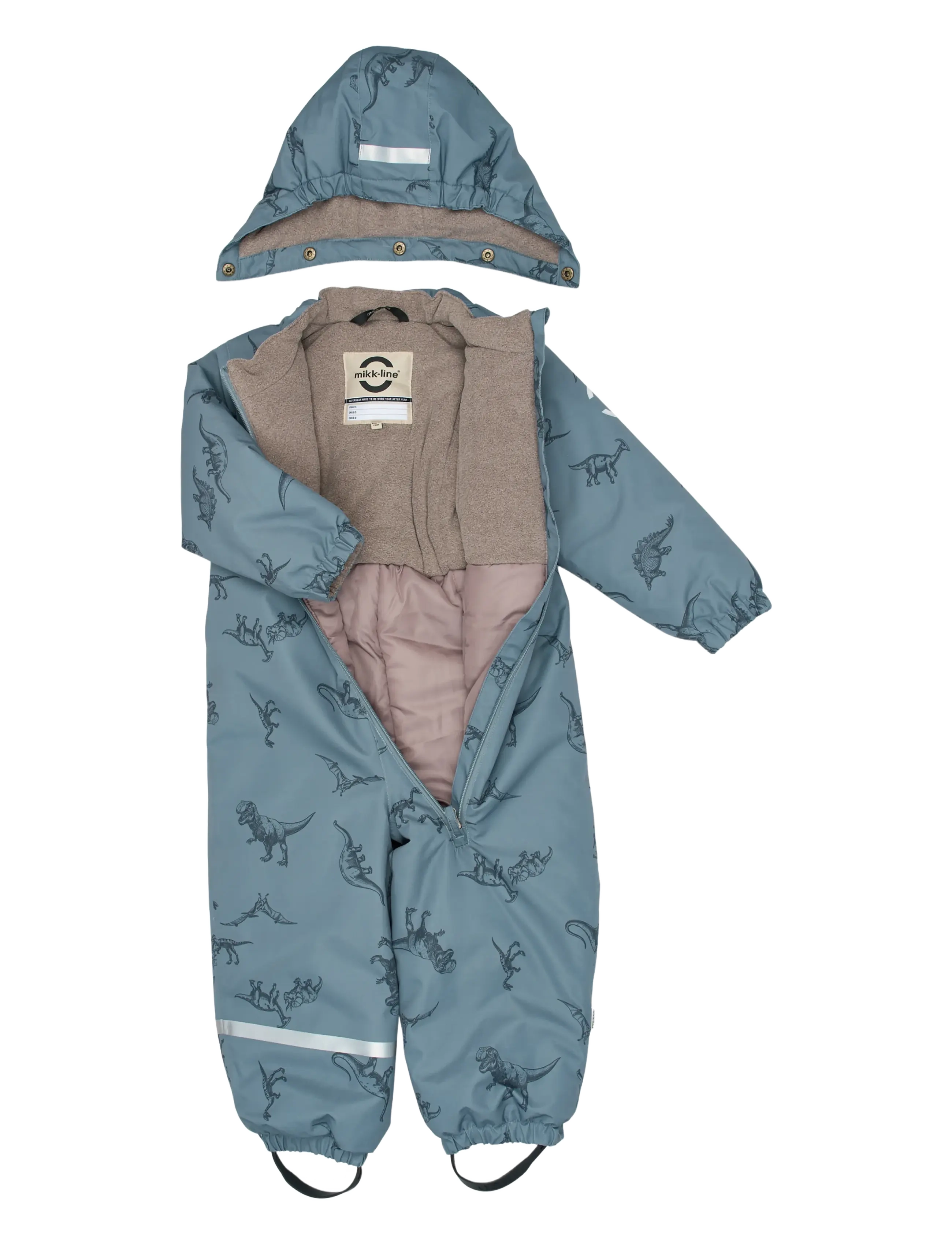 mikk-line - Snow Suit AOP - schneeanzug - dino stroke aop - 2