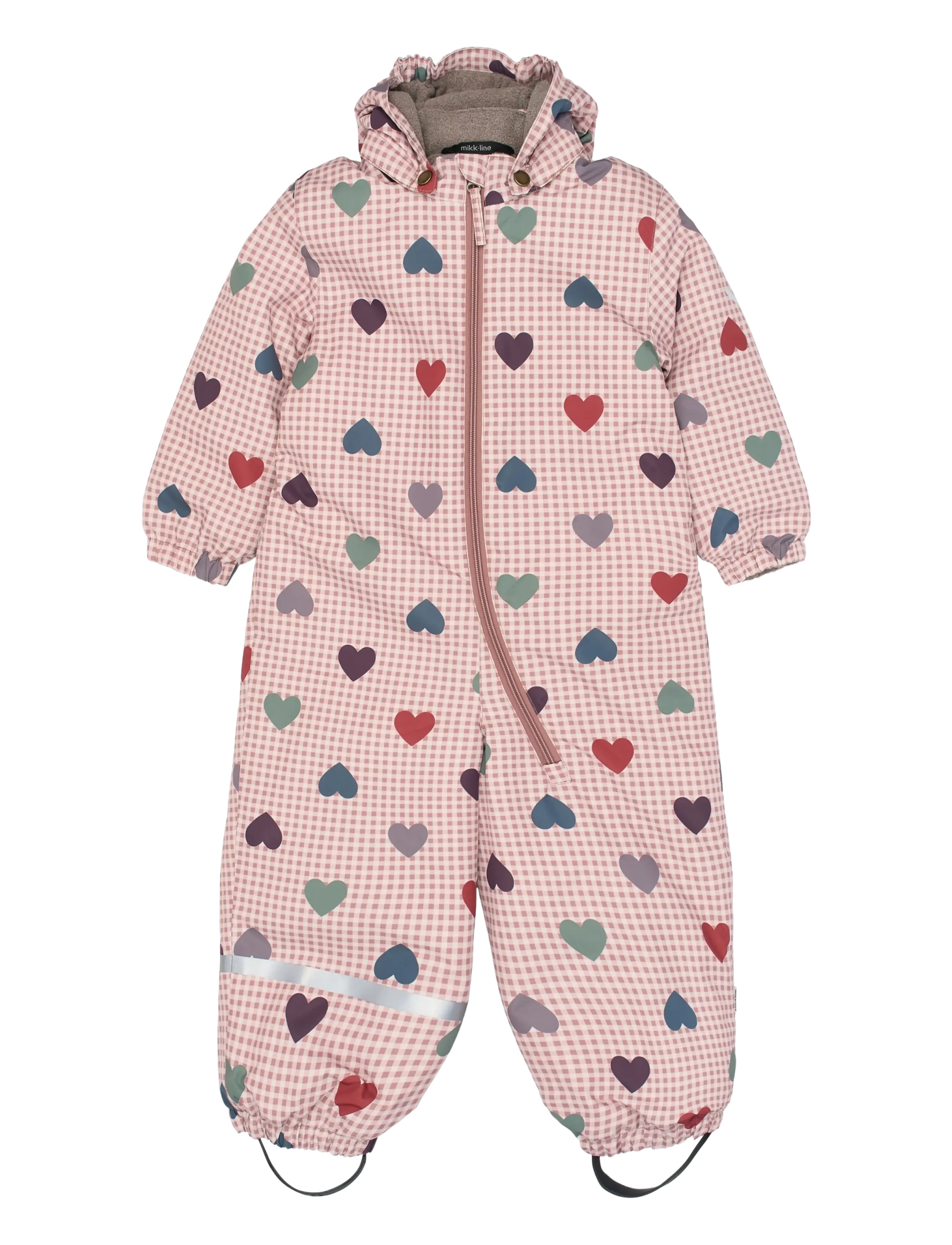 mikk-line Snow Suit AOP - mikk-line - HEART AOP / pink/rose