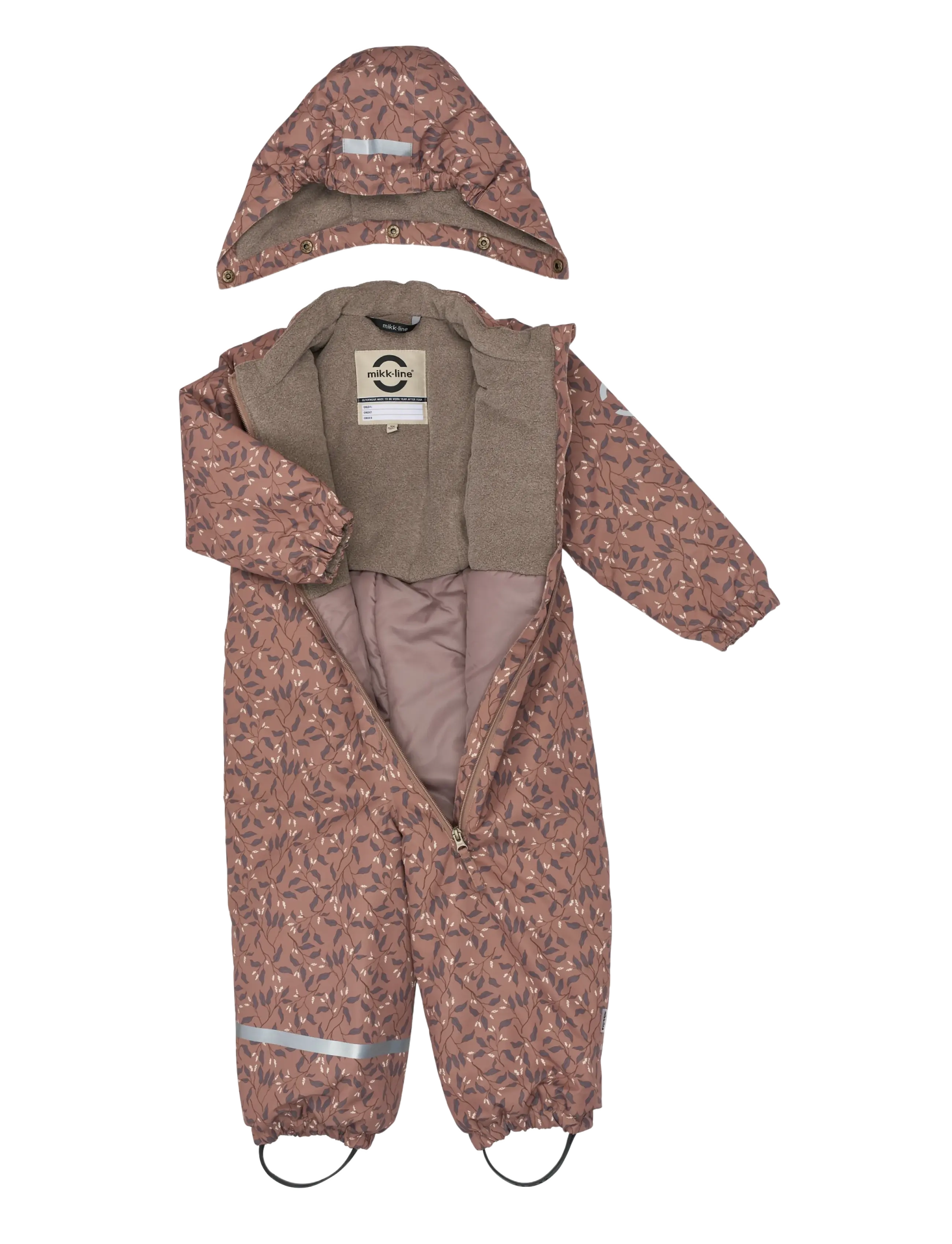 mikk-line - Snow Suit AOP - schneeanzug - leaf aop - 2
