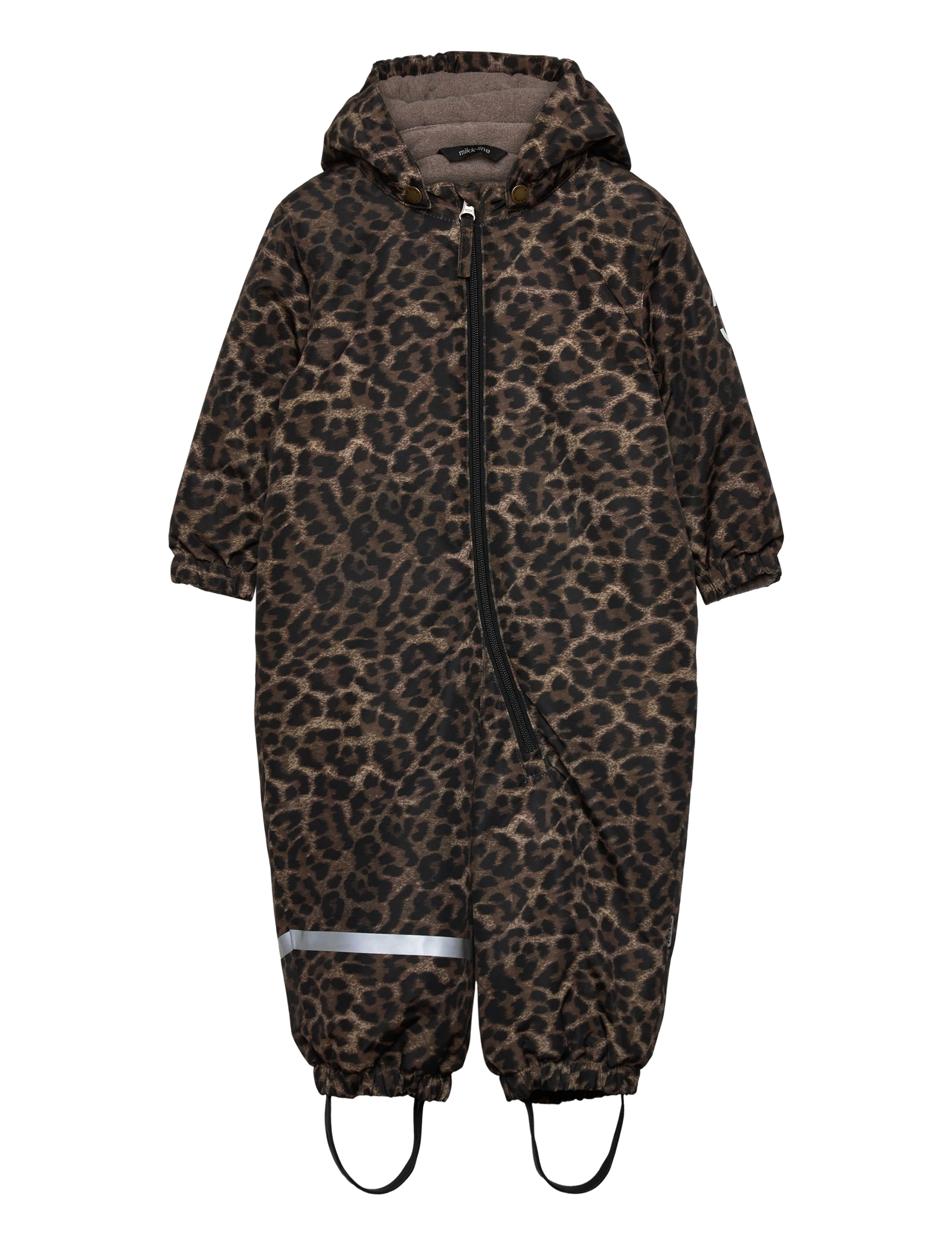 mikk-line Snow Suit AOP - Overalls - LEO / brown