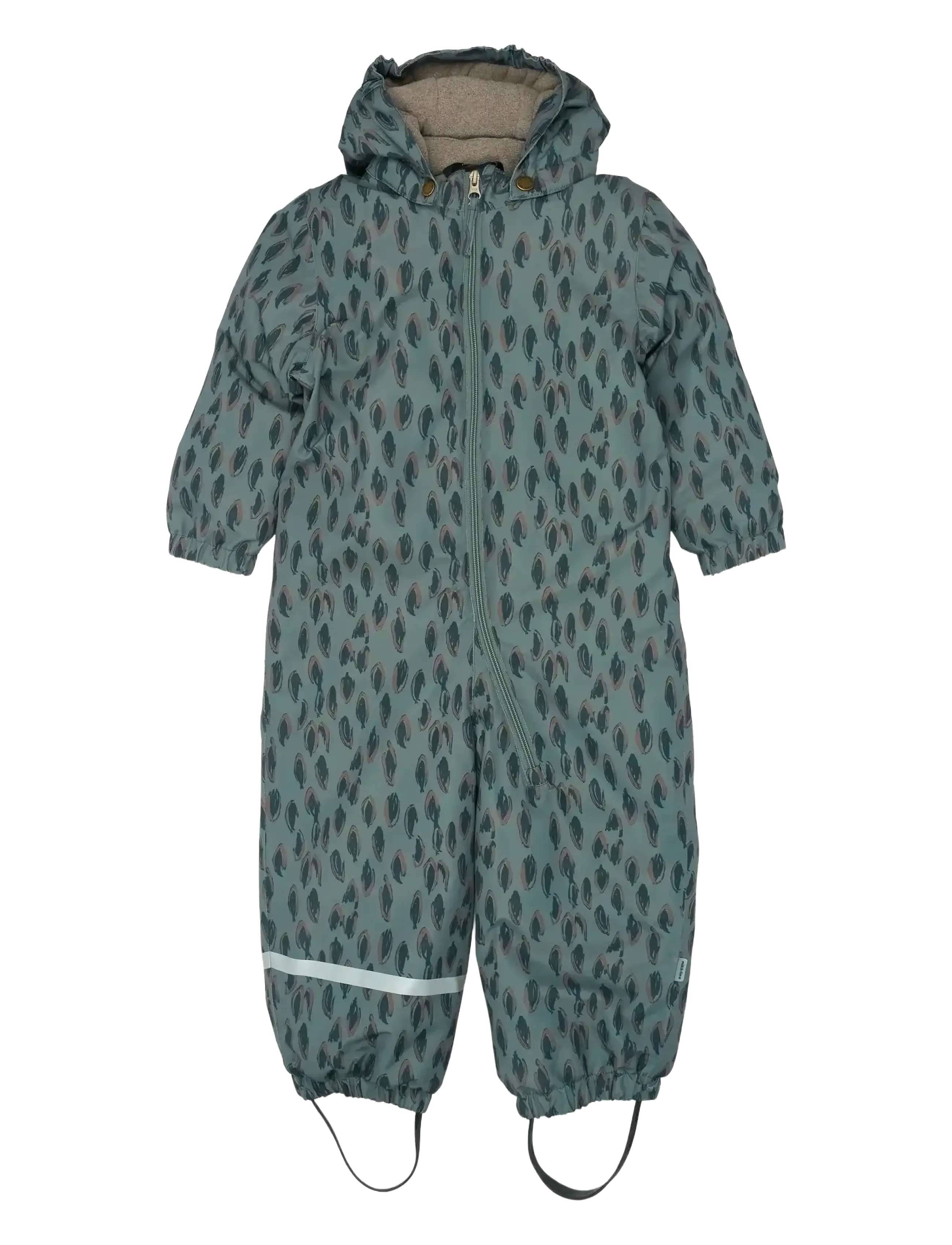 mikk-line Snow Suit Aop, 128, Green, Overalls > Overalls Og Sæt Til Sne-Ski, Børn