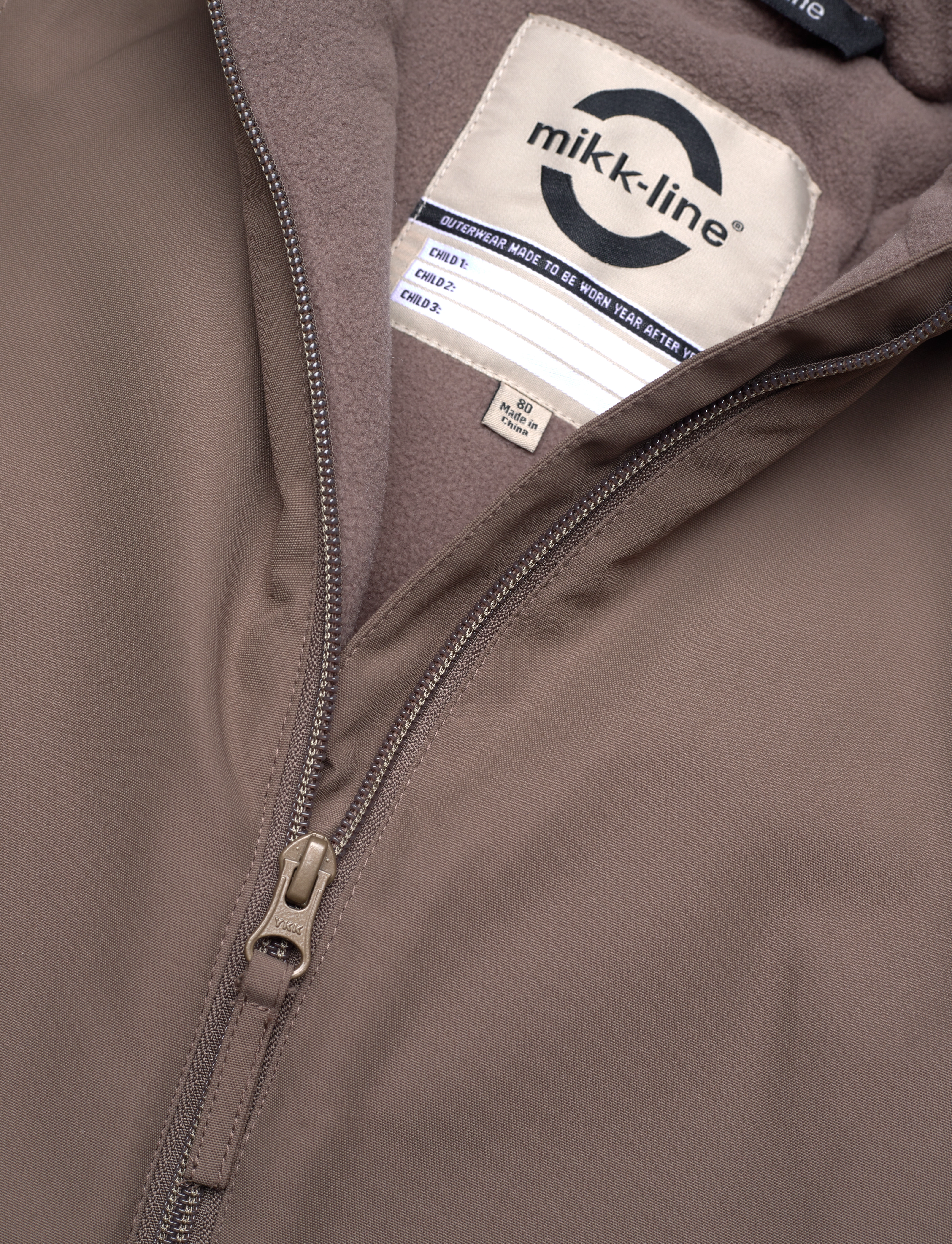 mikk-line - Snow Suit Solid - flyverdragter - chocolate chip - 2