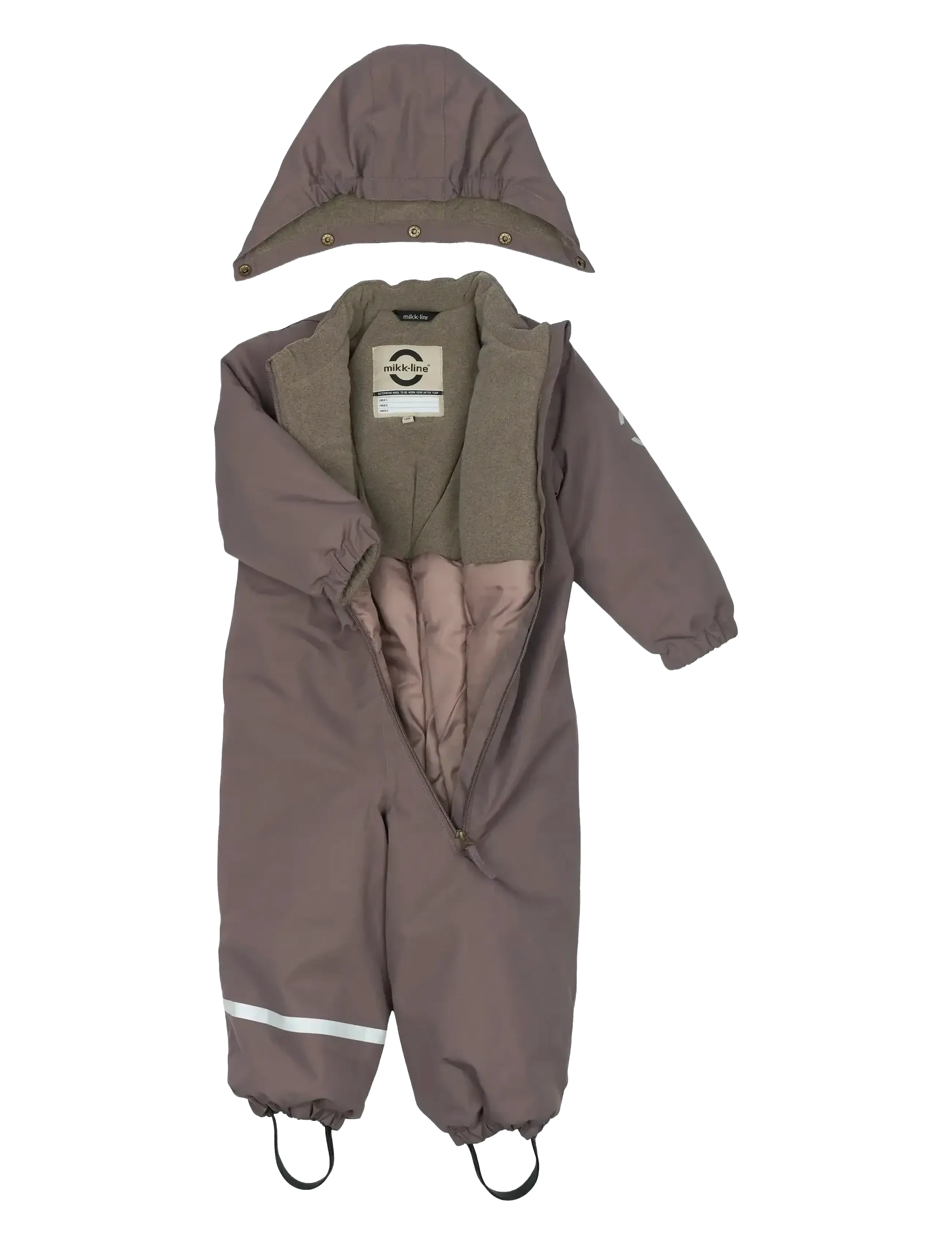 mikk-line - Snow Suit Solid - talvekombinesoon - sparrow - 3