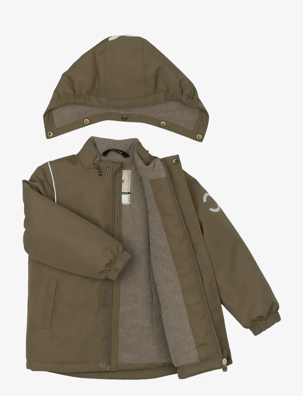 mikk-line - Winter Jacket Solid - skijakker - chocolate chip - 3