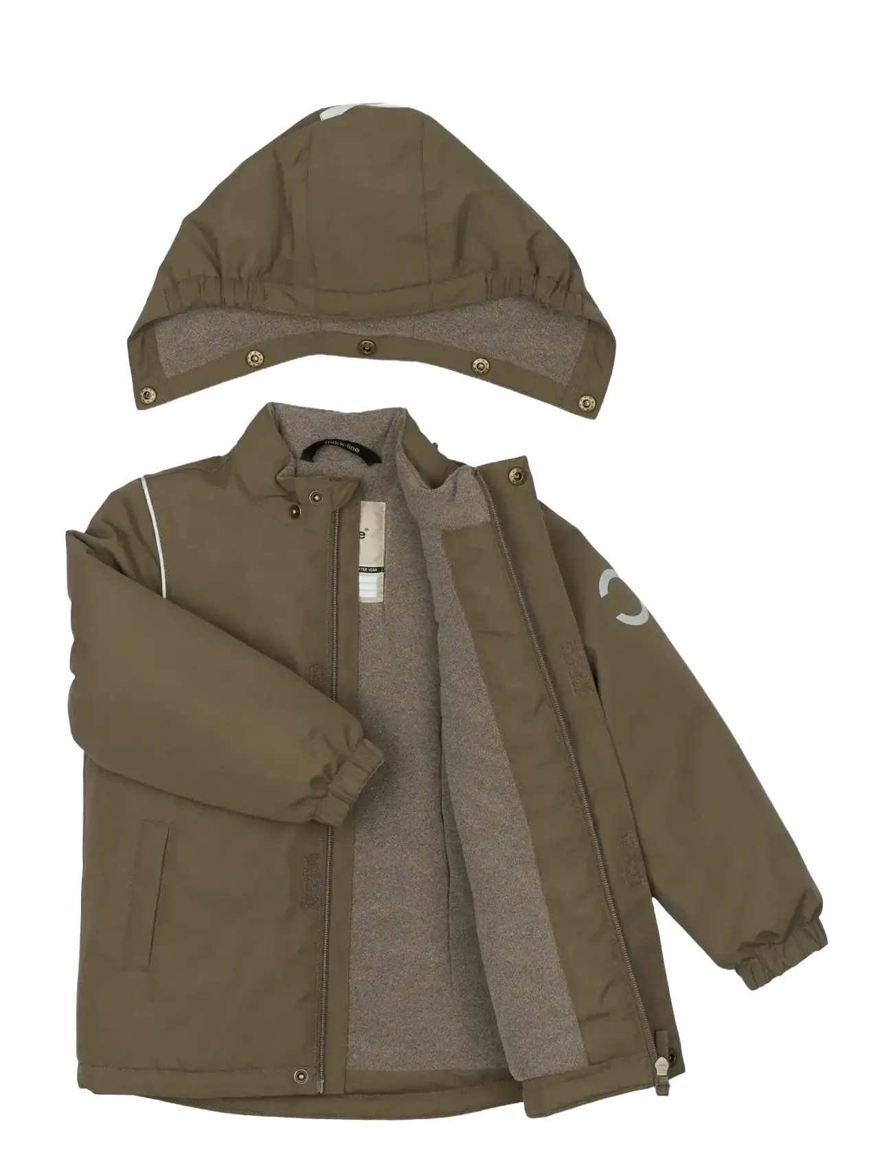 mikk-line - Winter Jacket Solid - Žieminės striukės - chocolate chip - 3