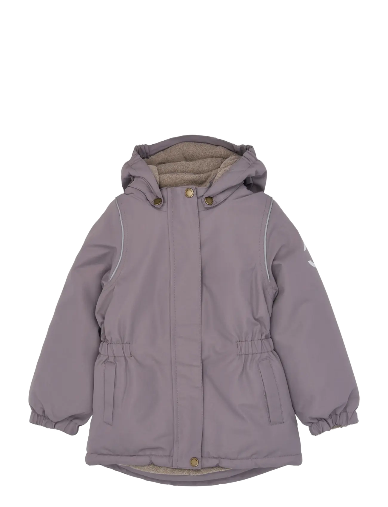 mikk-line Winter Jacket waist Solid - Baby 44-92 - SHARK / grey