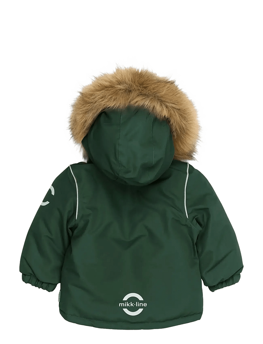 mikk-line - Winter Jacket Solid with Fake Fur - dunjackor & fodrade jackor - darkest sprouse - 1