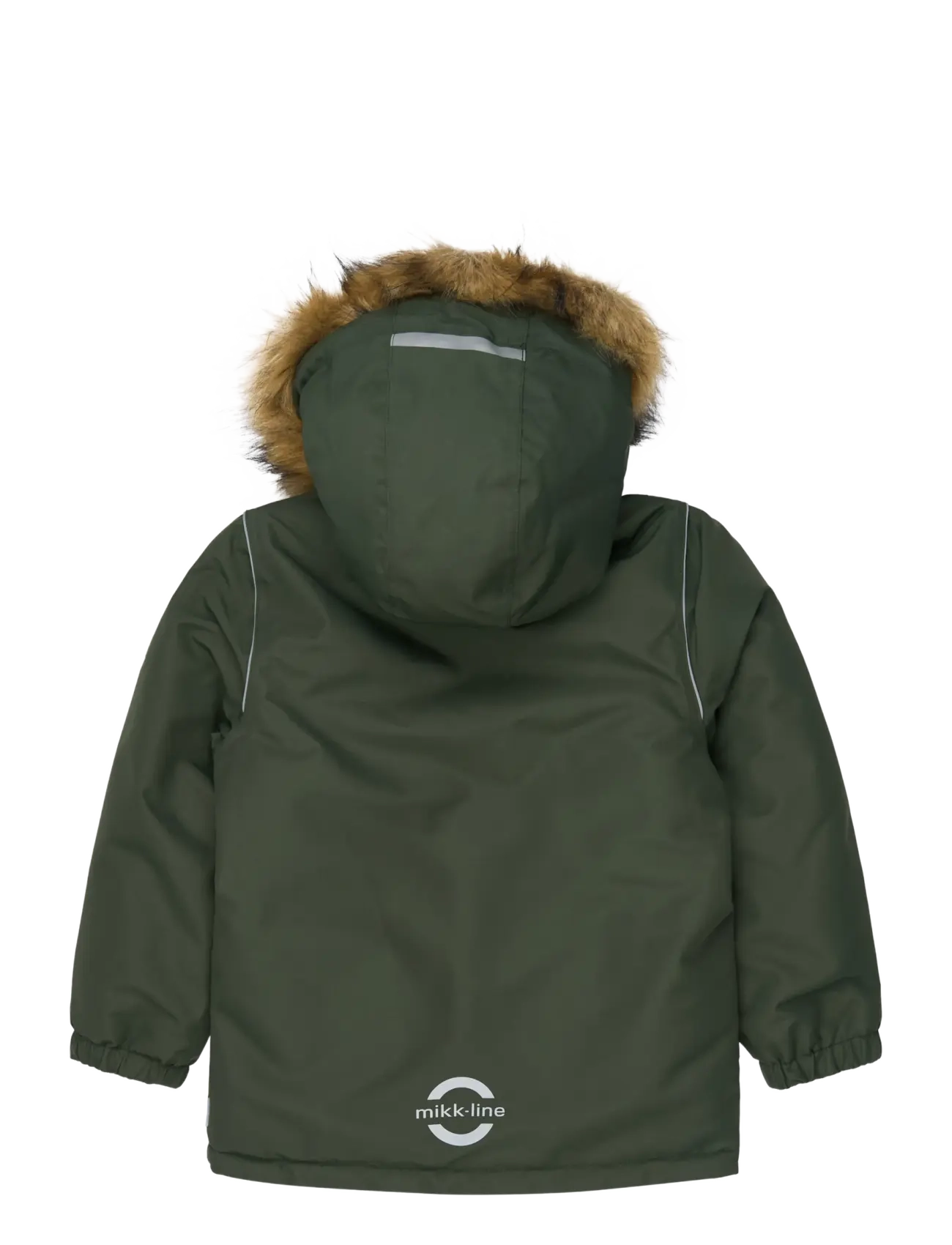 mikk-line - Winter Jacket Solid with Fake Fur - soojad ja polsterdatud - kombu green - 1