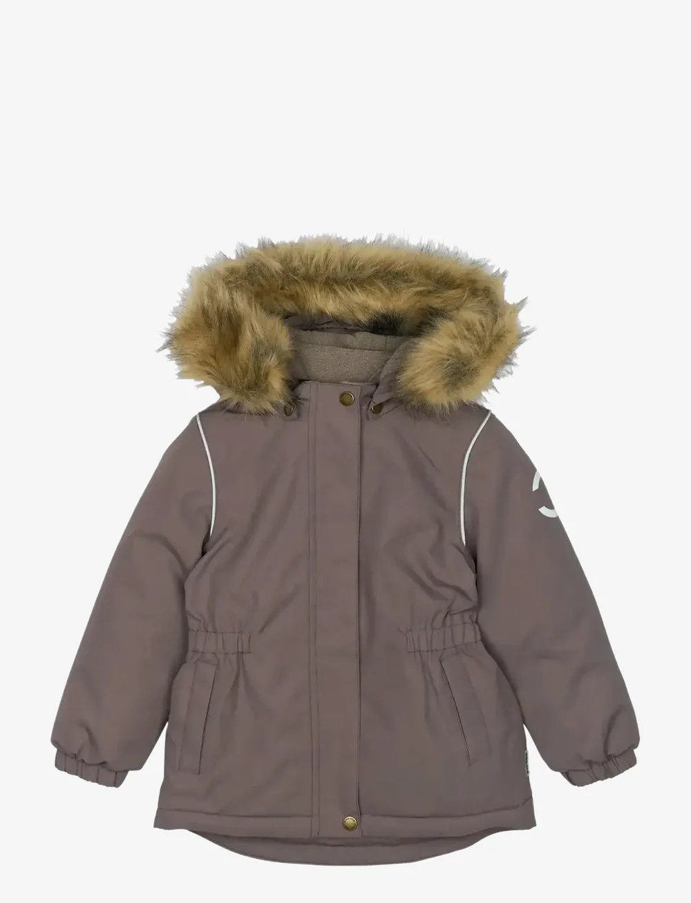 mikk-line - Winter Jacket waist Solid w. Fake F - skidjackor - sparrow - 0