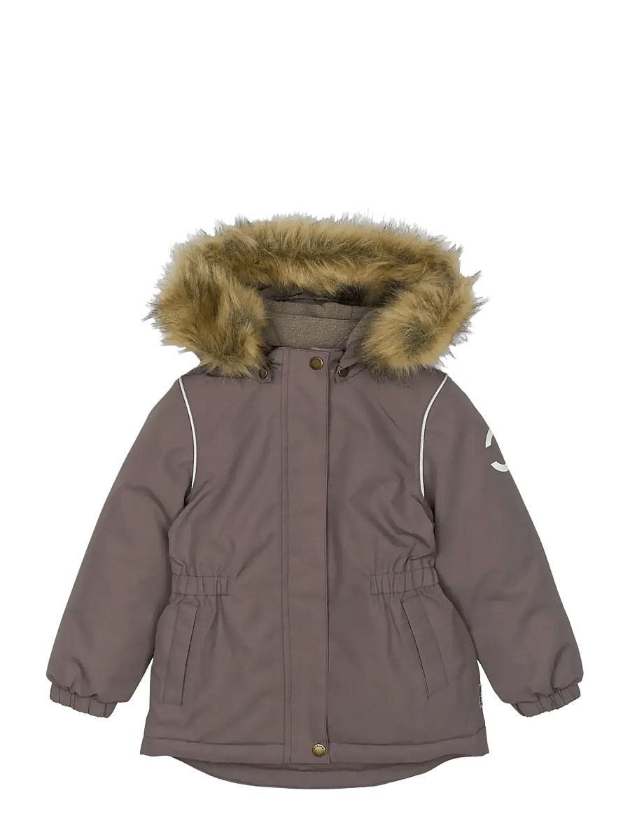 mikk-line - Winter Jacket waist Solid w. Fake F - skijacken - sparrow - 0