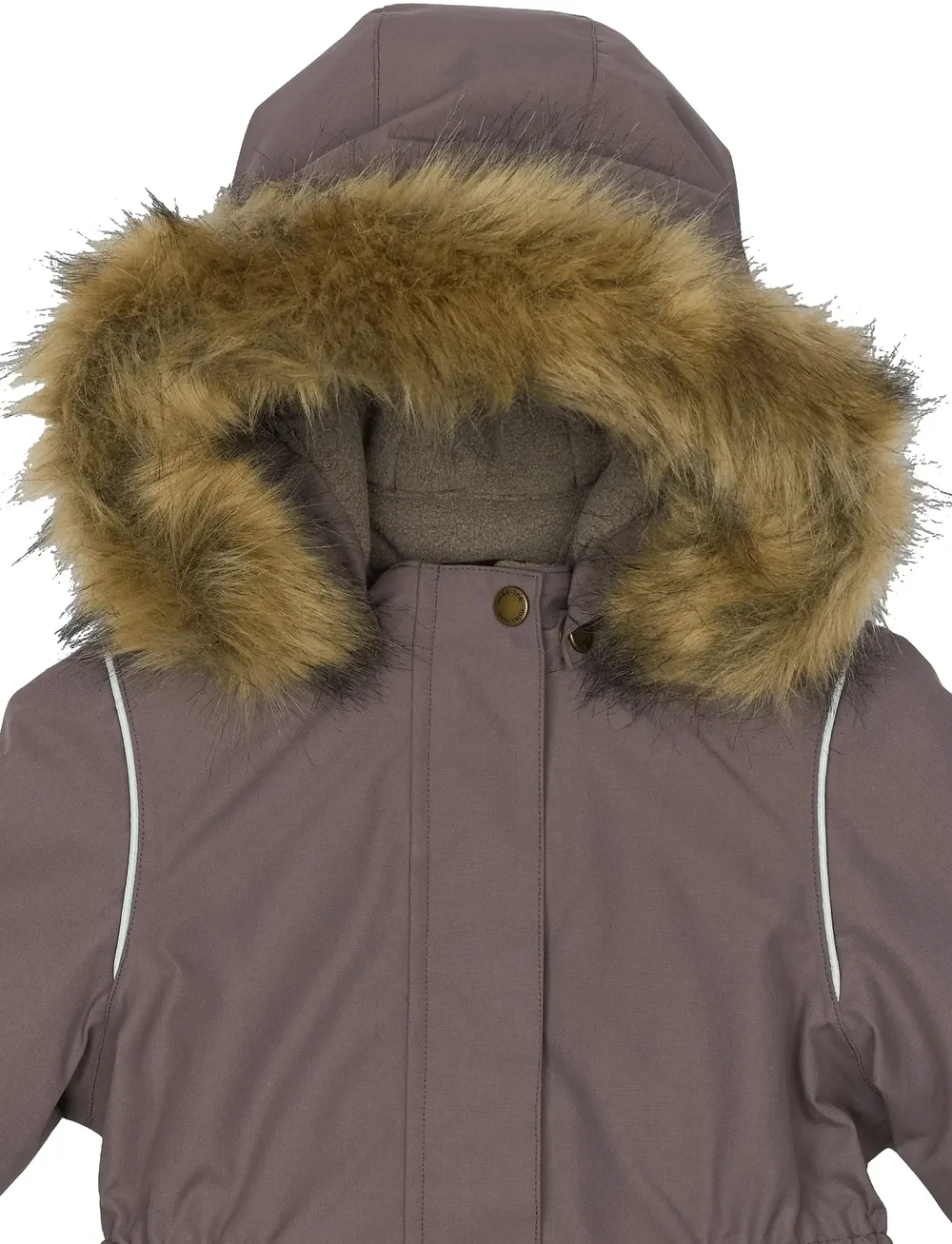 mikk-line - Winter Jacket waist Solid w. Fake F - skidjackor - sparrow - 3