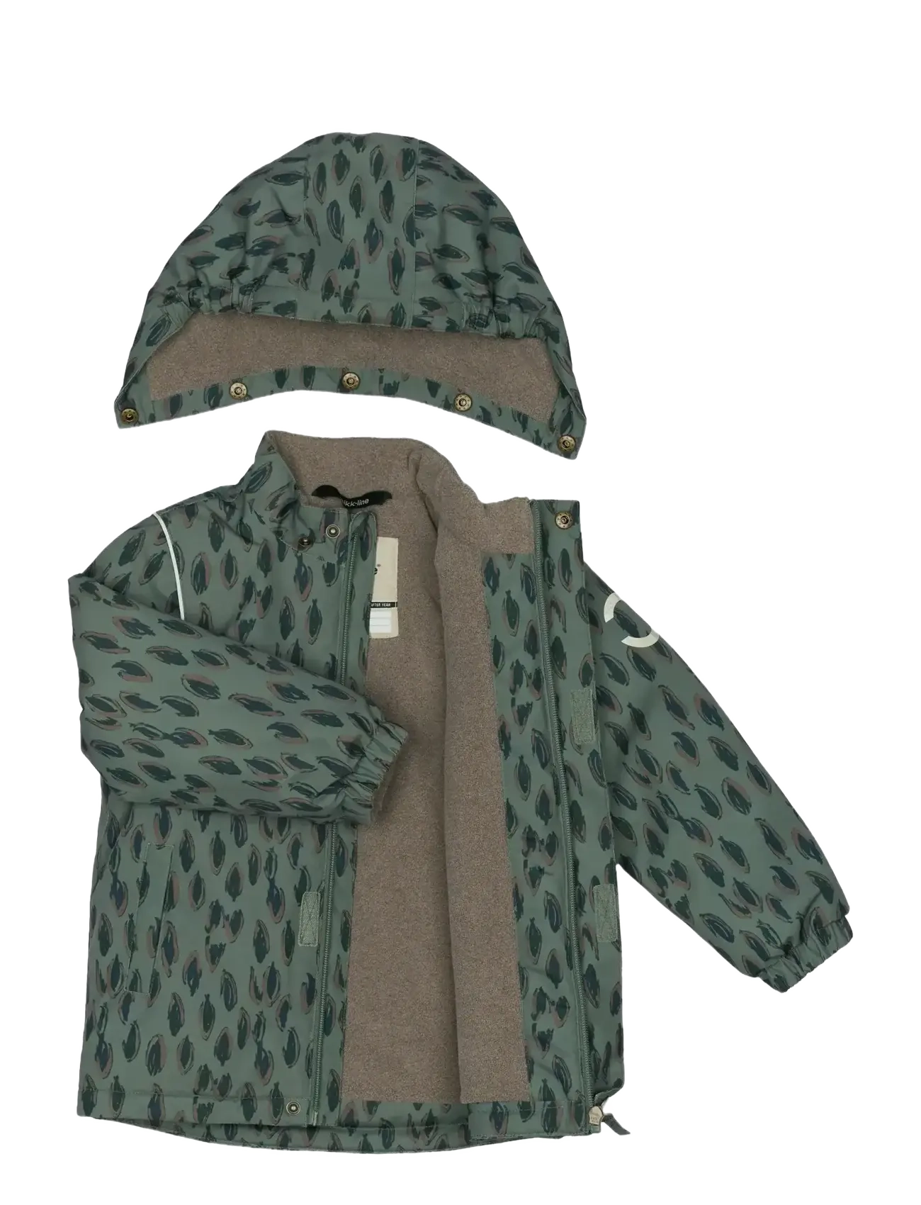mikk-line - Winter Jacket AOP - winterjacken - balsam green - 3
