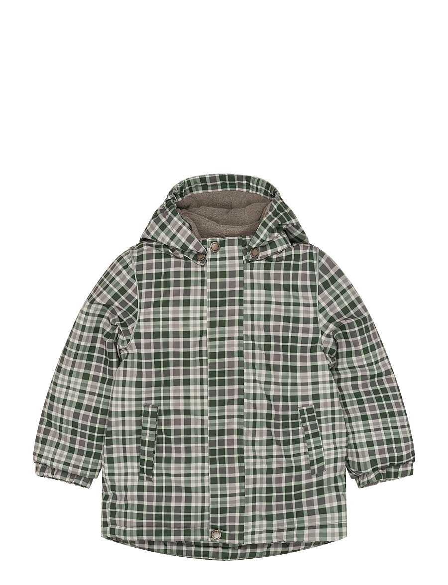 mikk-line - Winter Jacket AOP - skidjackor - check aop - 0