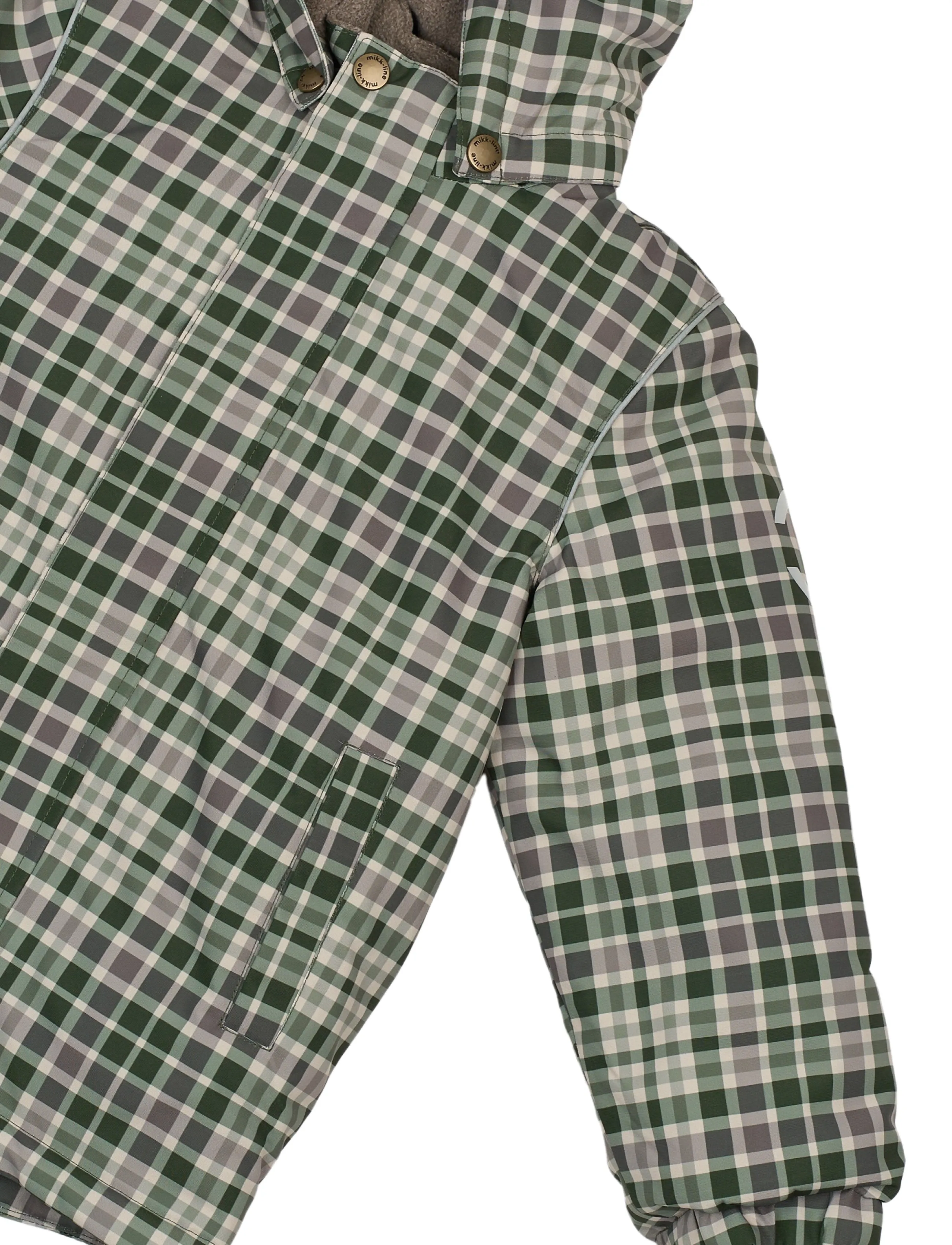 mikk-line - Winter Jacket AOP - skidjackor - check aop - 4