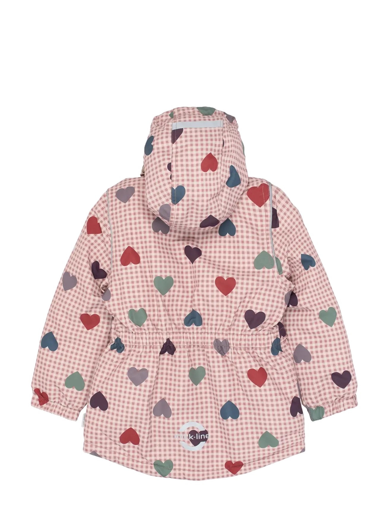 mikk-line - Winter Jacket waist AOP - skidjackor - heart aop - 1