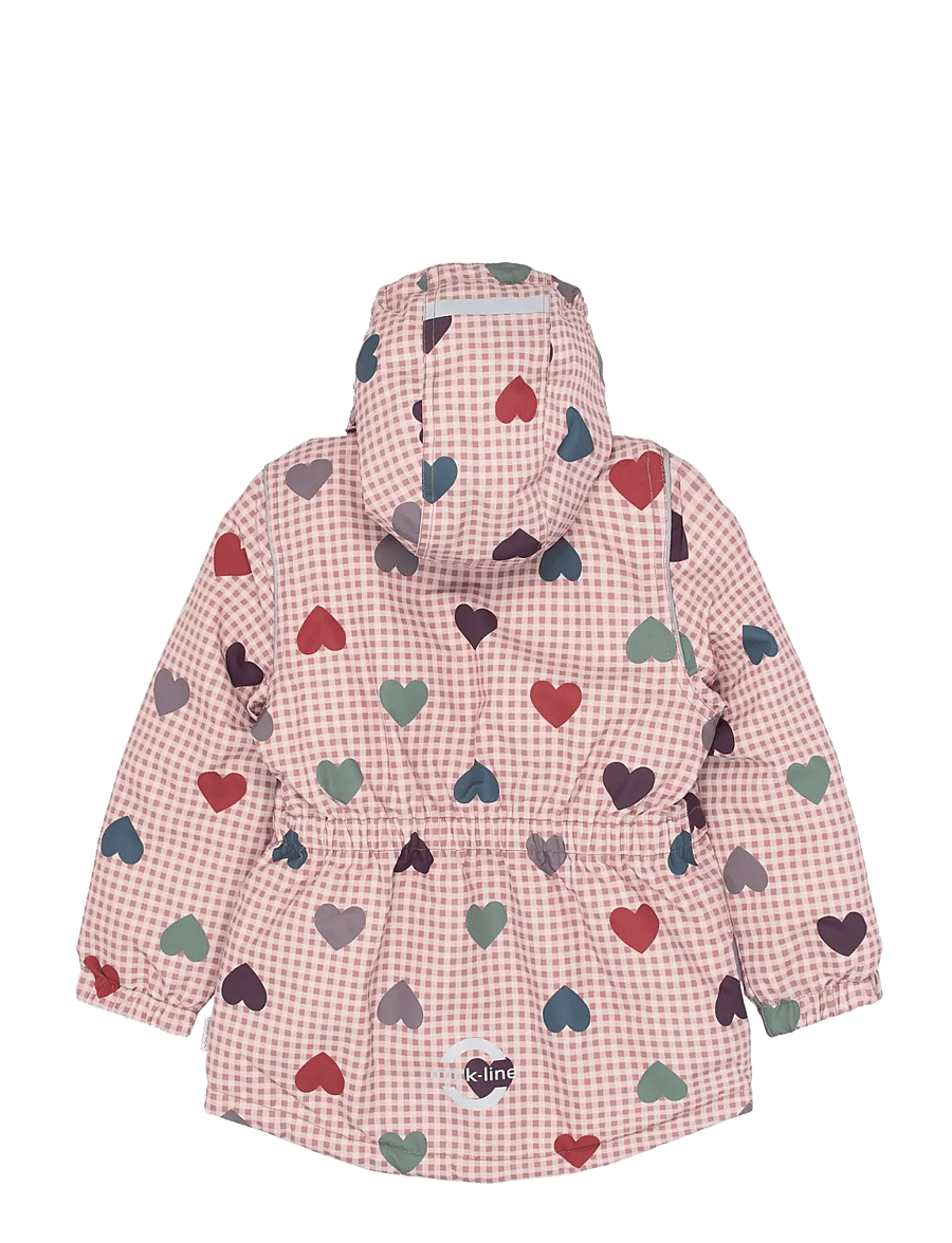 mikk-line - Winter Jacket waist AOP - skidjackor - heart aop - 1