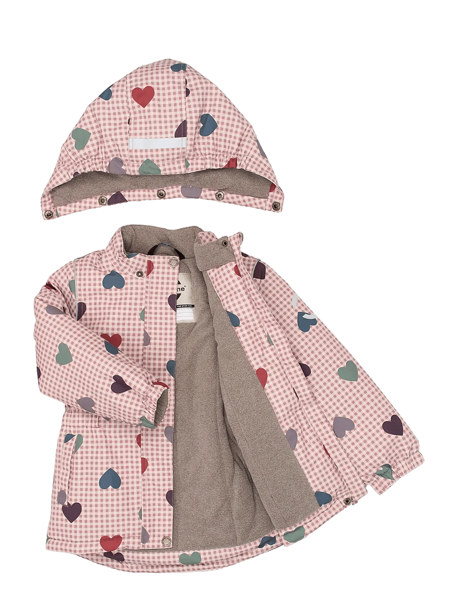 mikk-line - Winter Jacket waist AOP - skidjackor - heart aop - 2