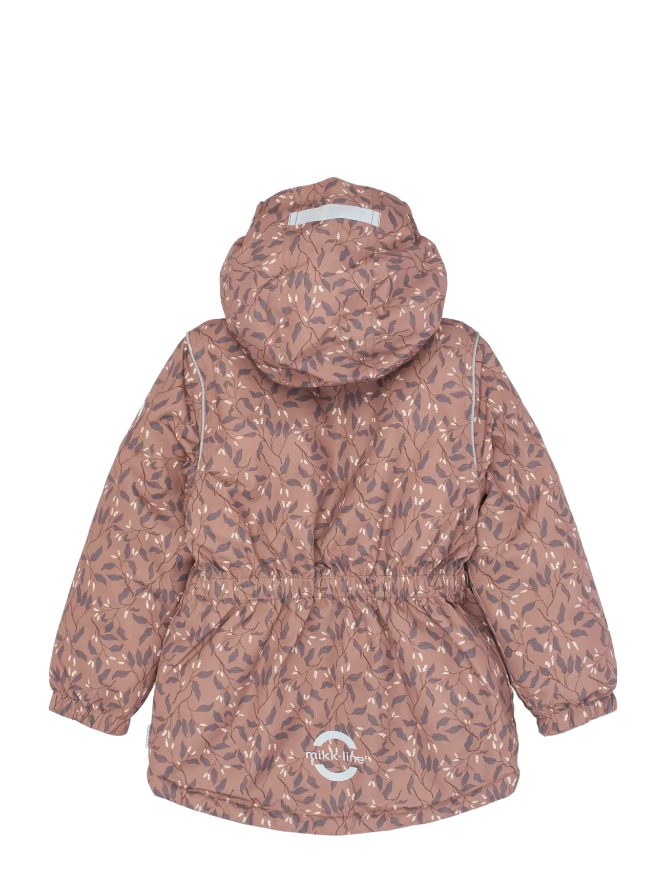 mikk-line - Winter Jacket waist AOP - skidjackor - leaf aop - 1