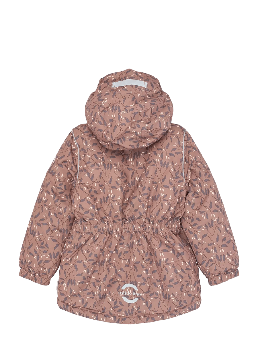 mikk-line - Winter Jacket waist AOP - skidjackor - leaf aop - 1